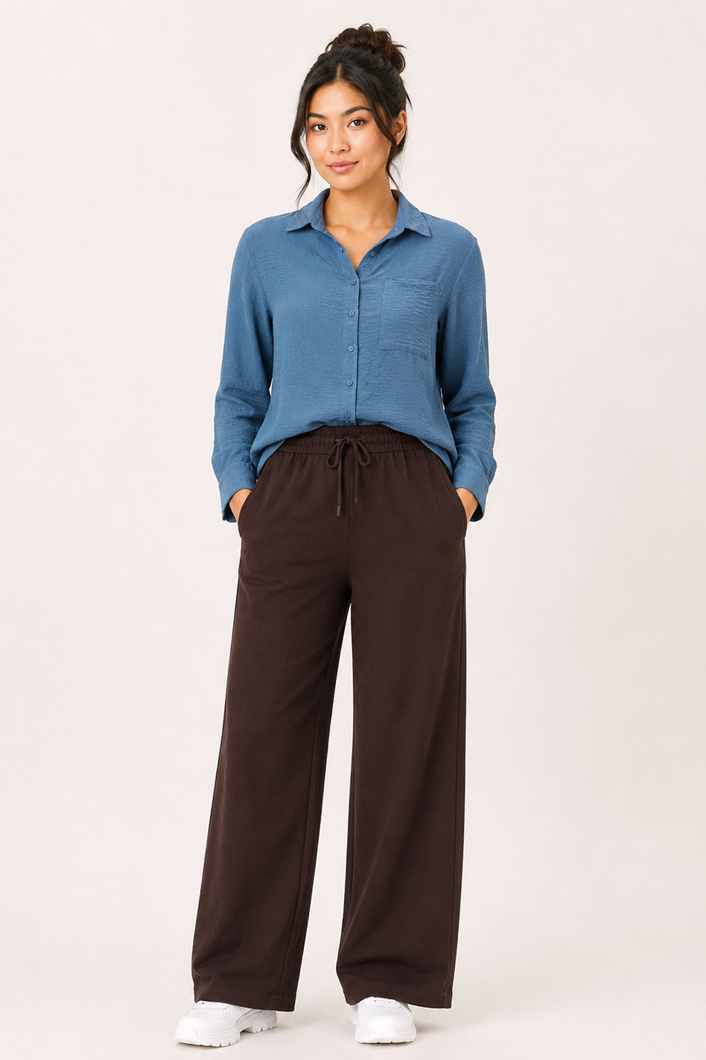 Modano Women's Casual Shirt - Navy