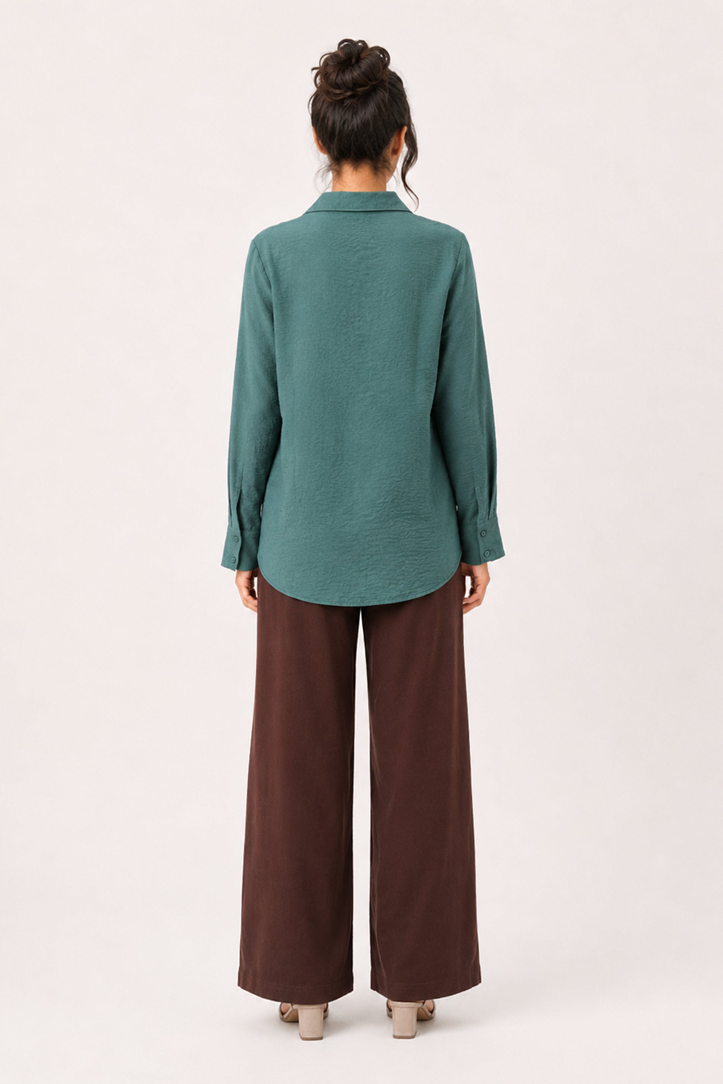 Modano Women's Casual Shirt - Dark Green