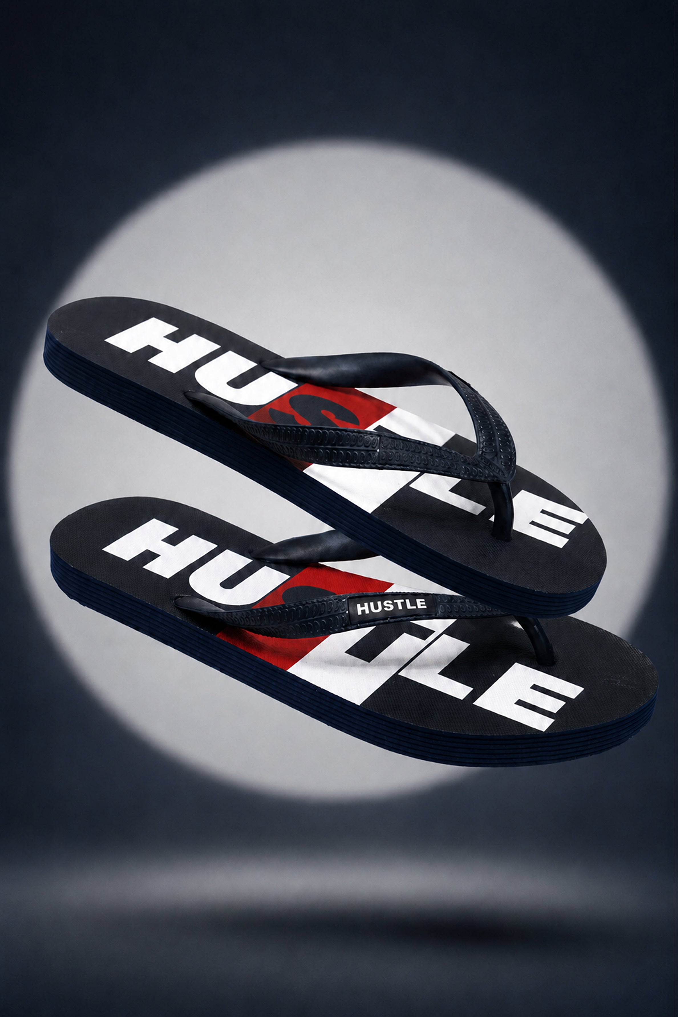 HUSTLE Men's  Flip Flops - Navy