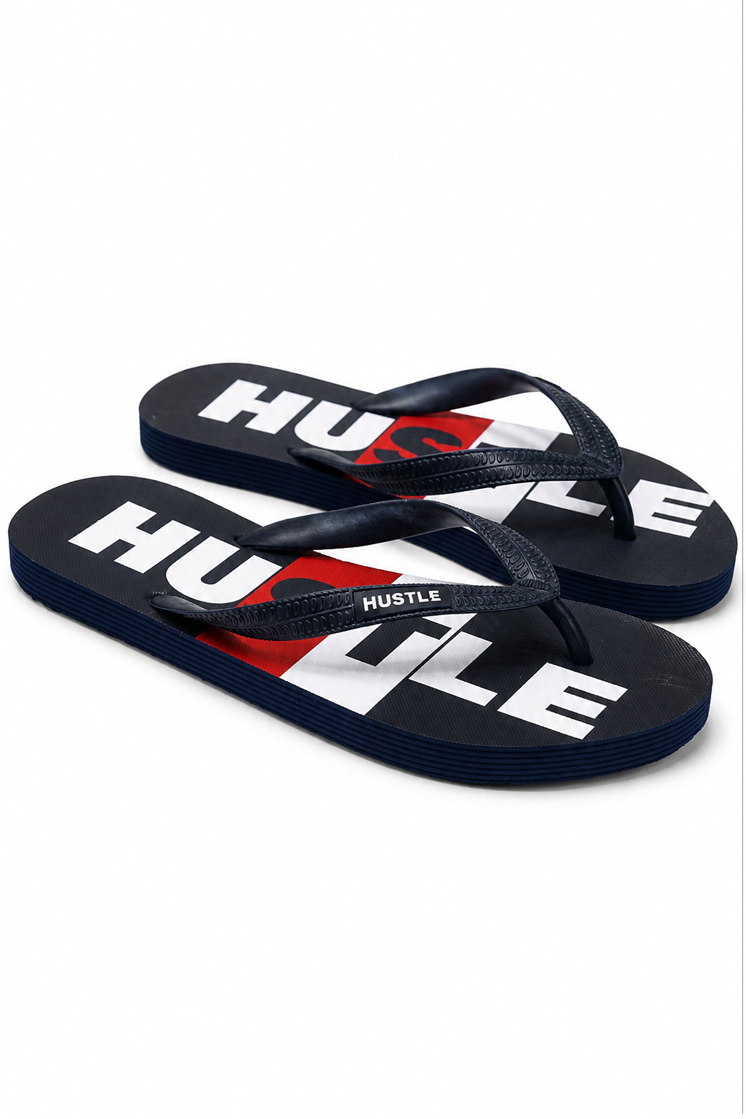 HUSTLE Men's  Flip Flops - Navy