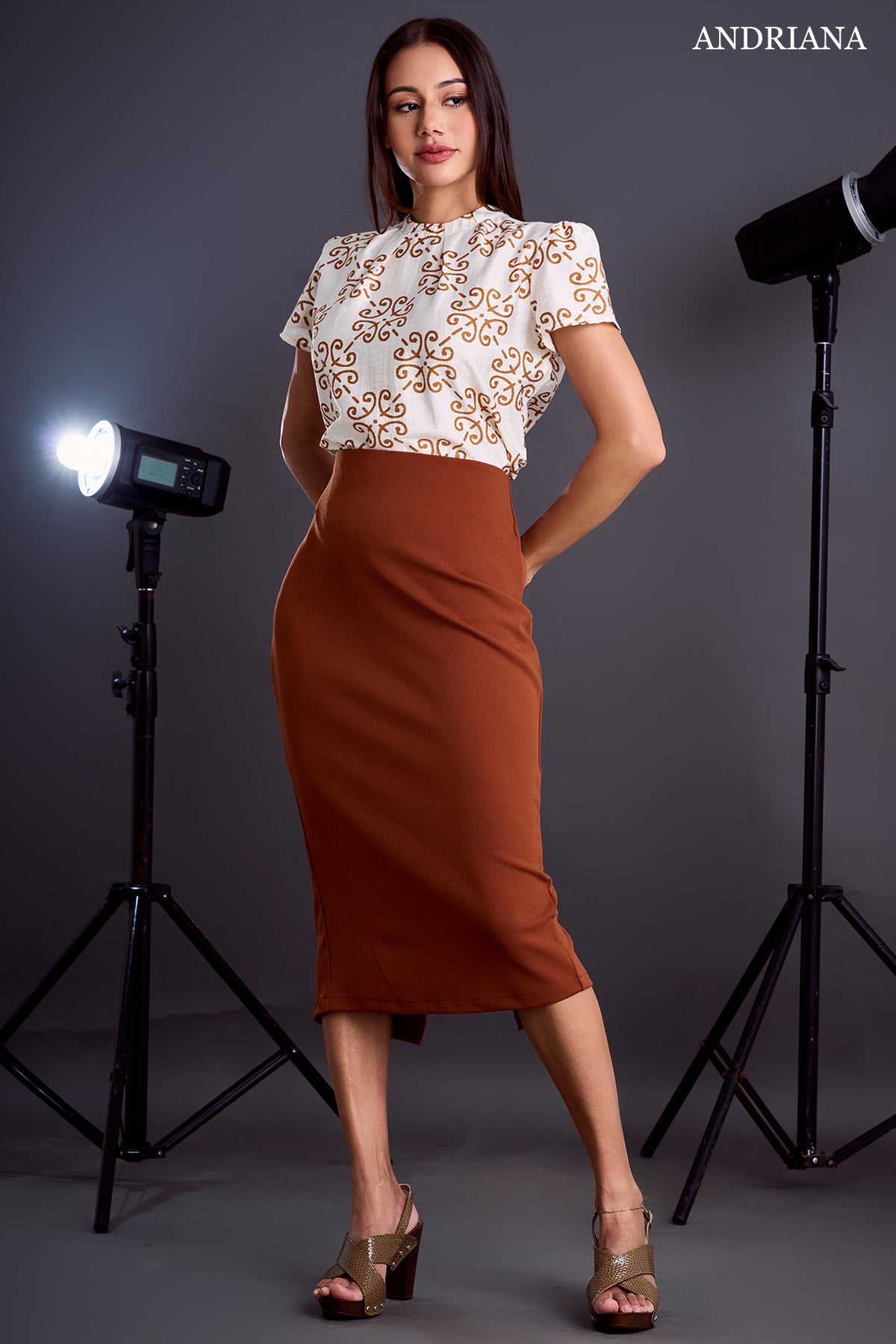 Andriana FORMALITE Women's Office Skirt