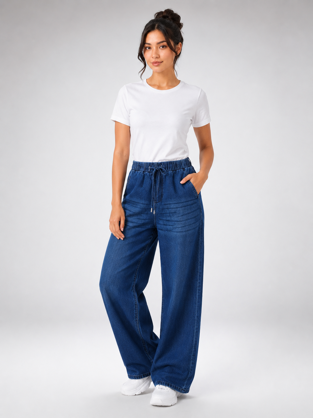 MODANO Women's Jeans - Dark Blue