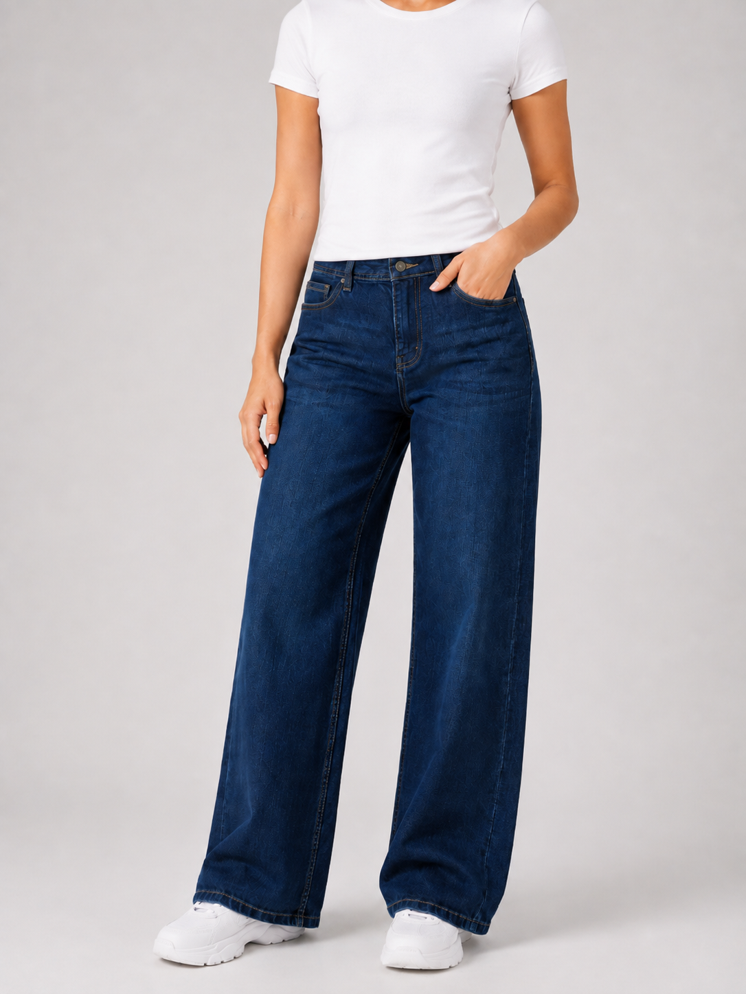 MODANO Women's Jeans - Dark Blue