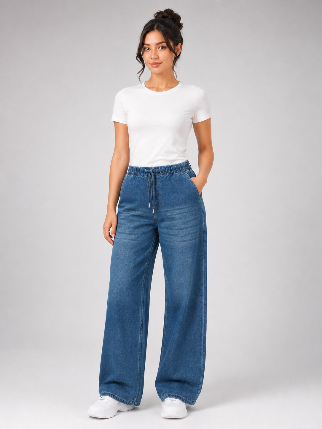 MODANO Women's Jeans - Stone Blue