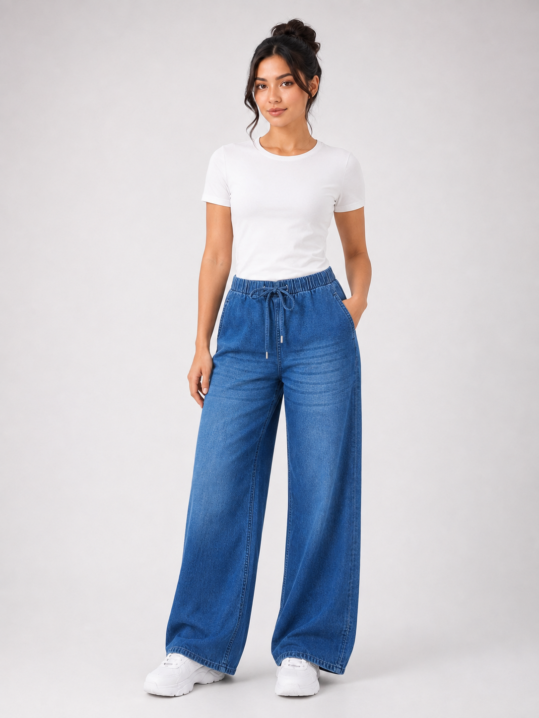 MODANO Women's Jeans - Mid Blue