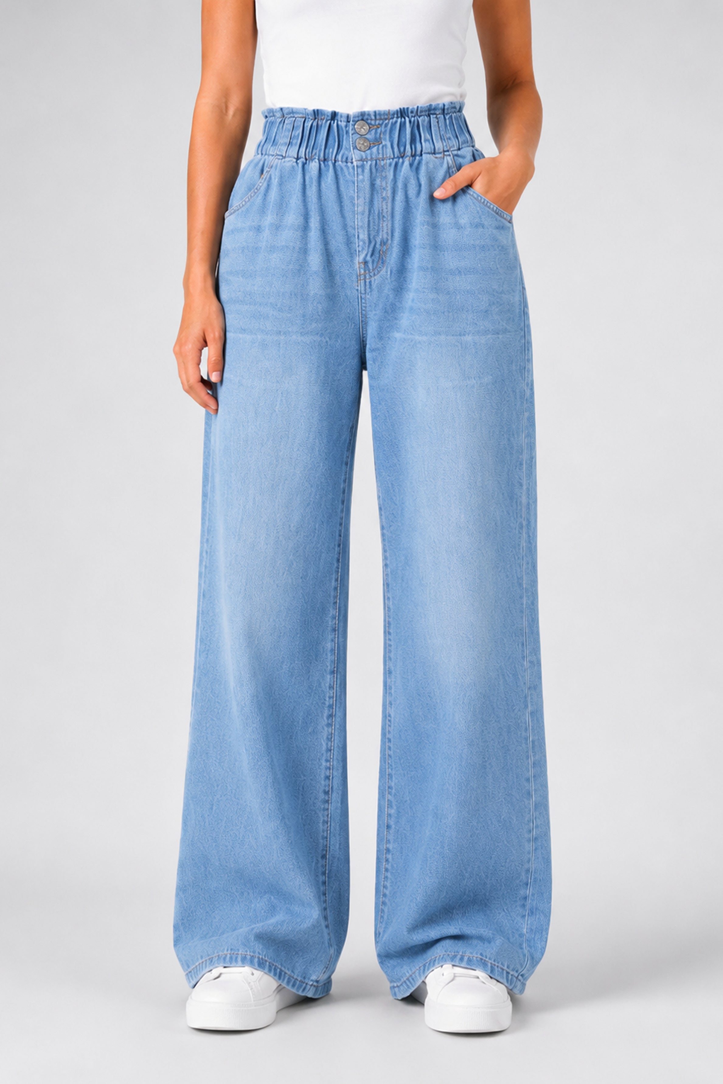 MODANO Women's Jeans - Stone Blue