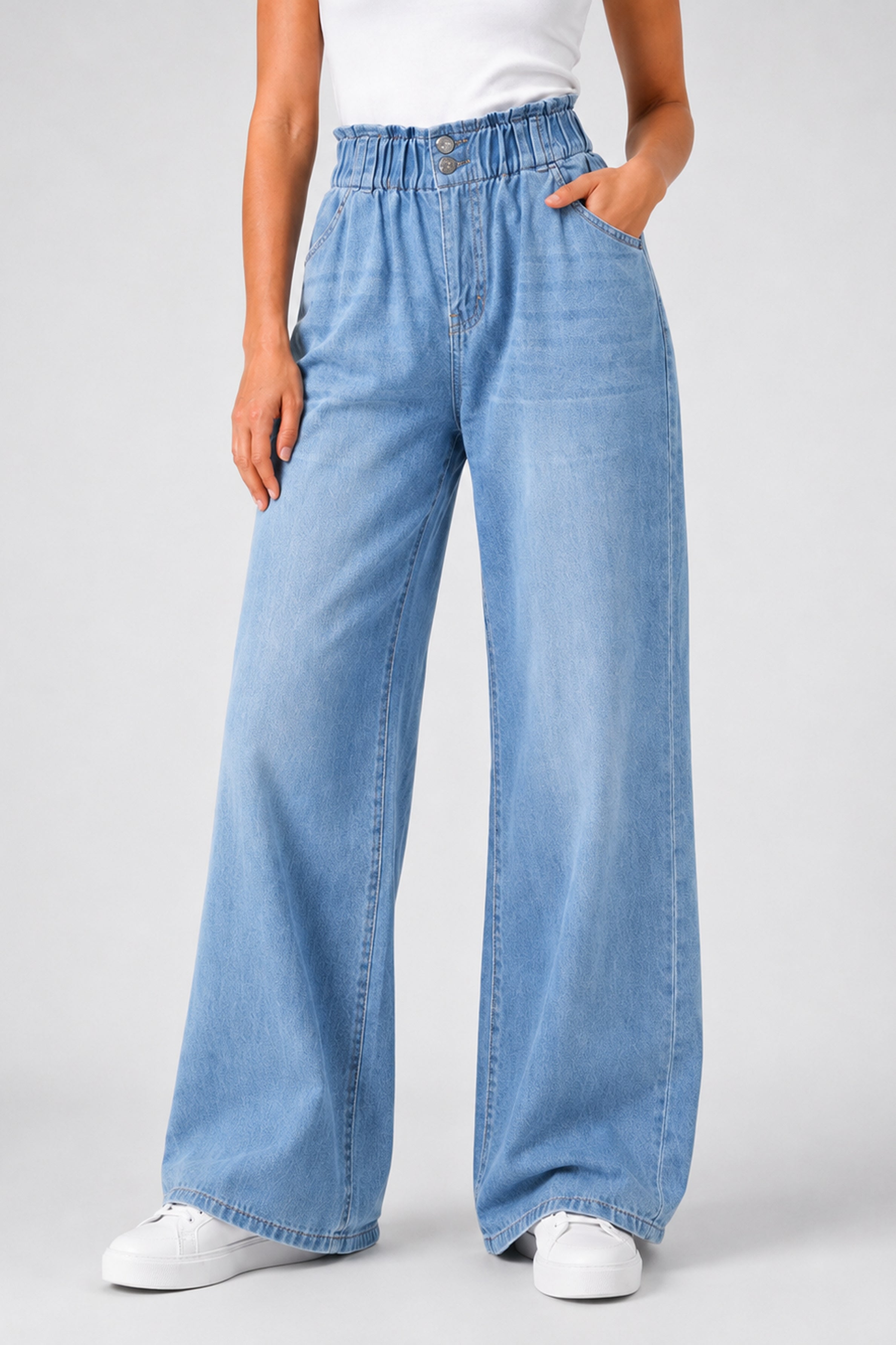 MODANO Women's Jeans - Stone Blue