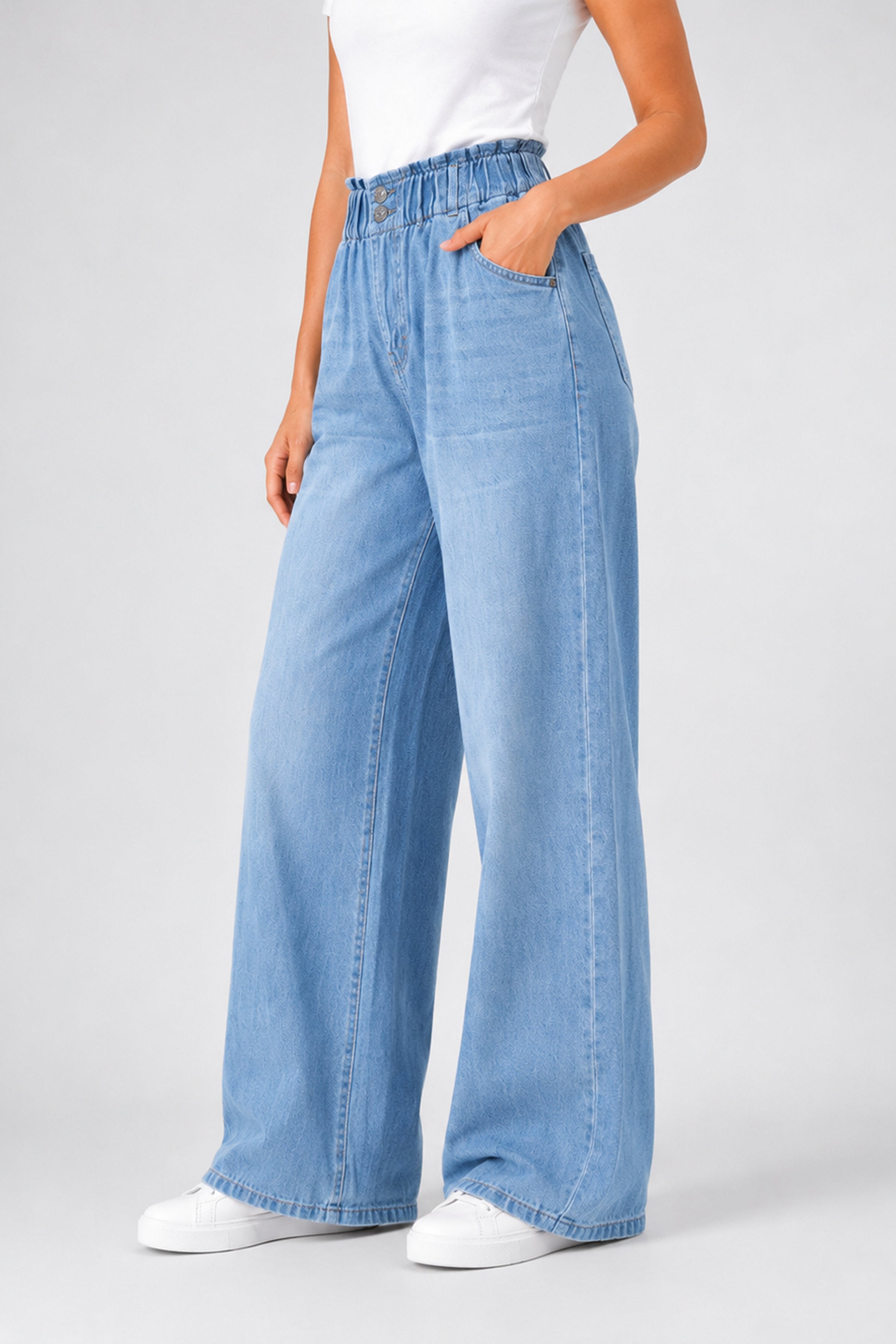 MODANO Women's Jeans - Stone Blue