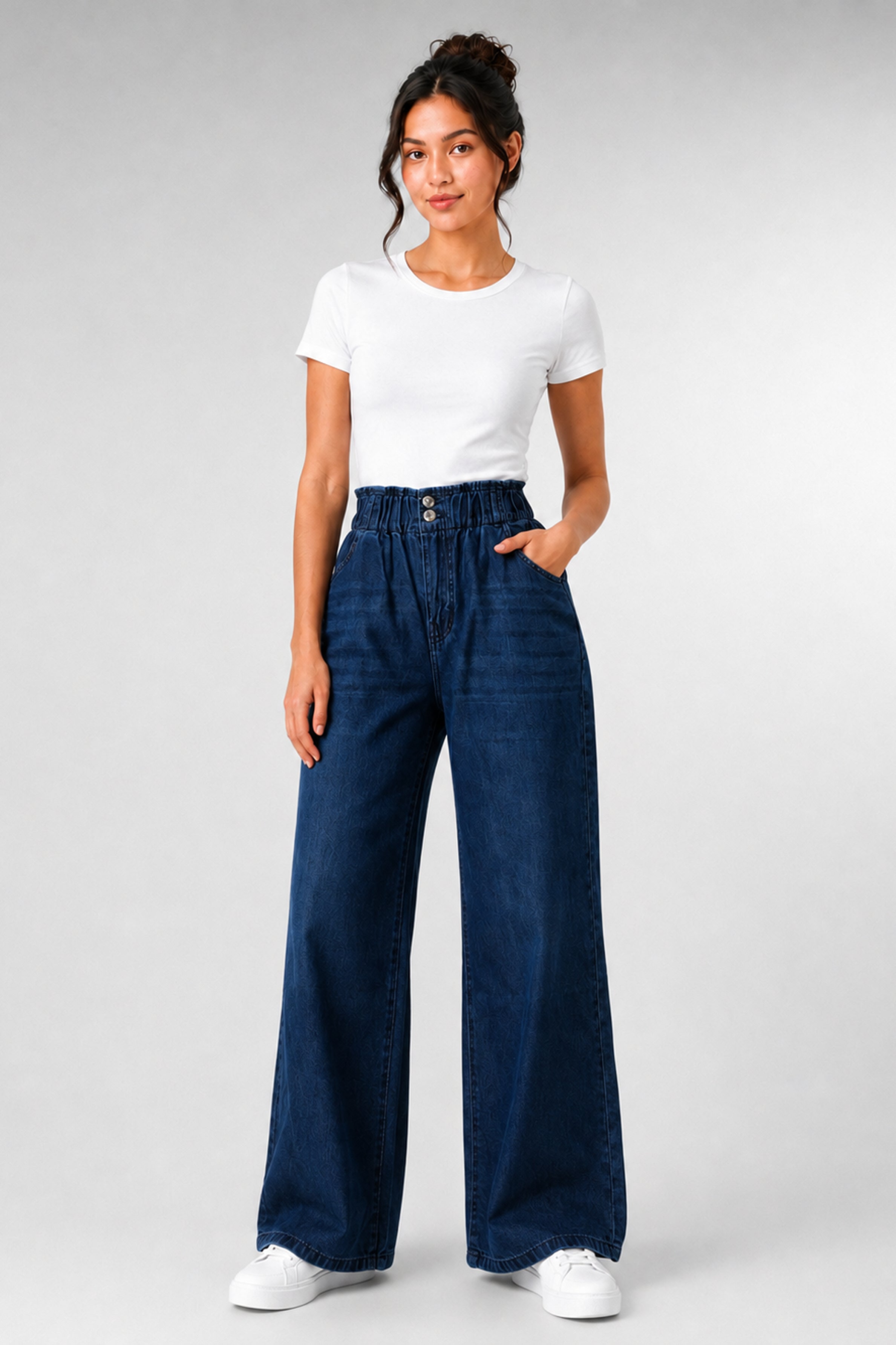 MODANO Women's Jeans - Dark Blue