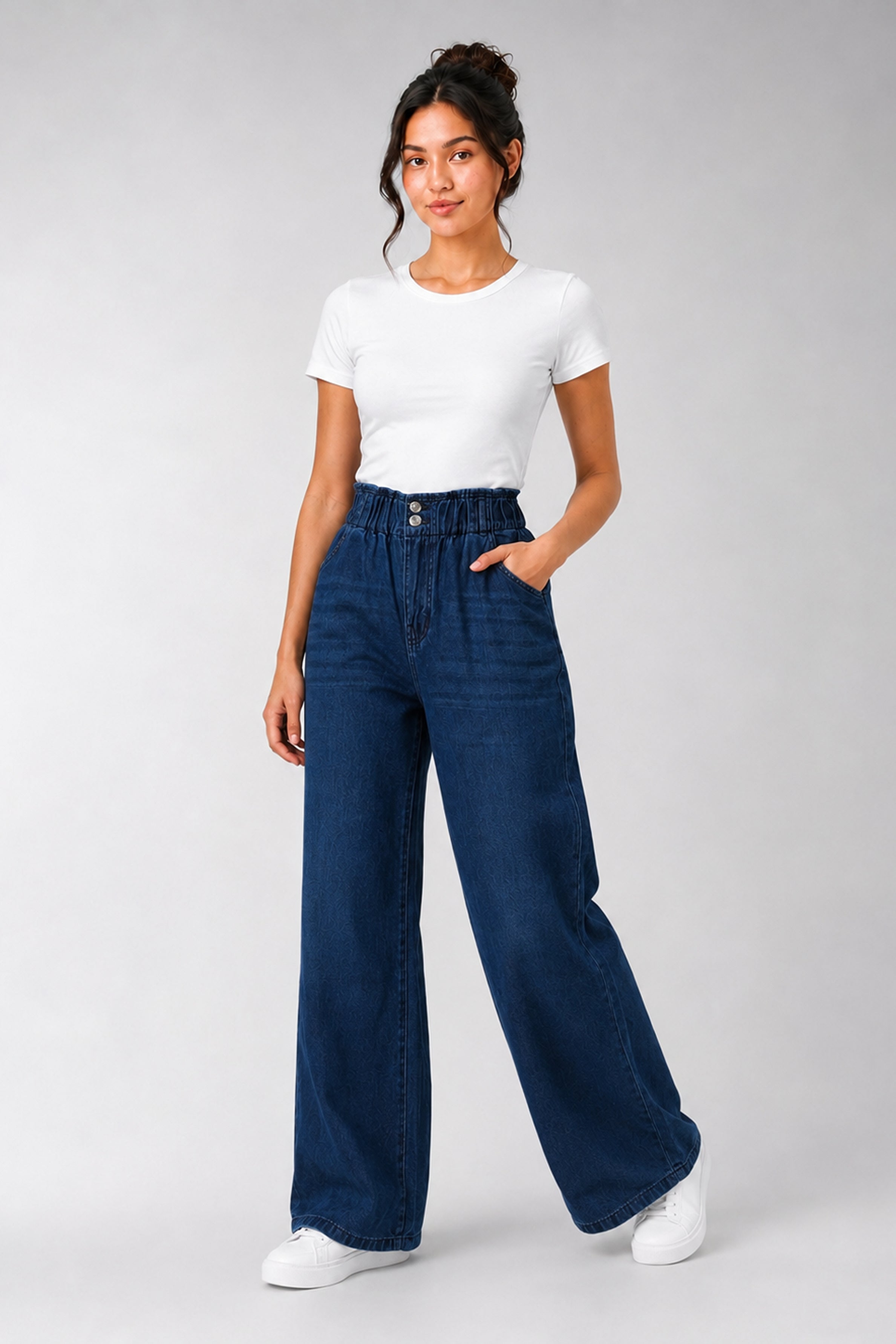 MODANO Women's Jeans - Dark Blue