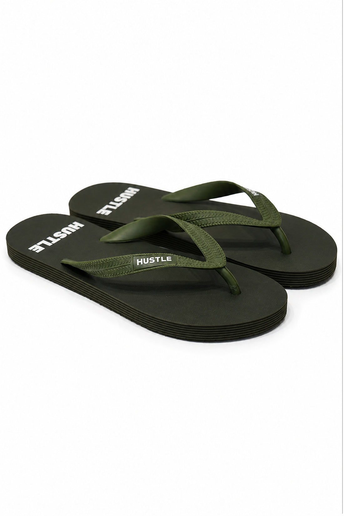 HUSTLE Men's Flip Flops - Green