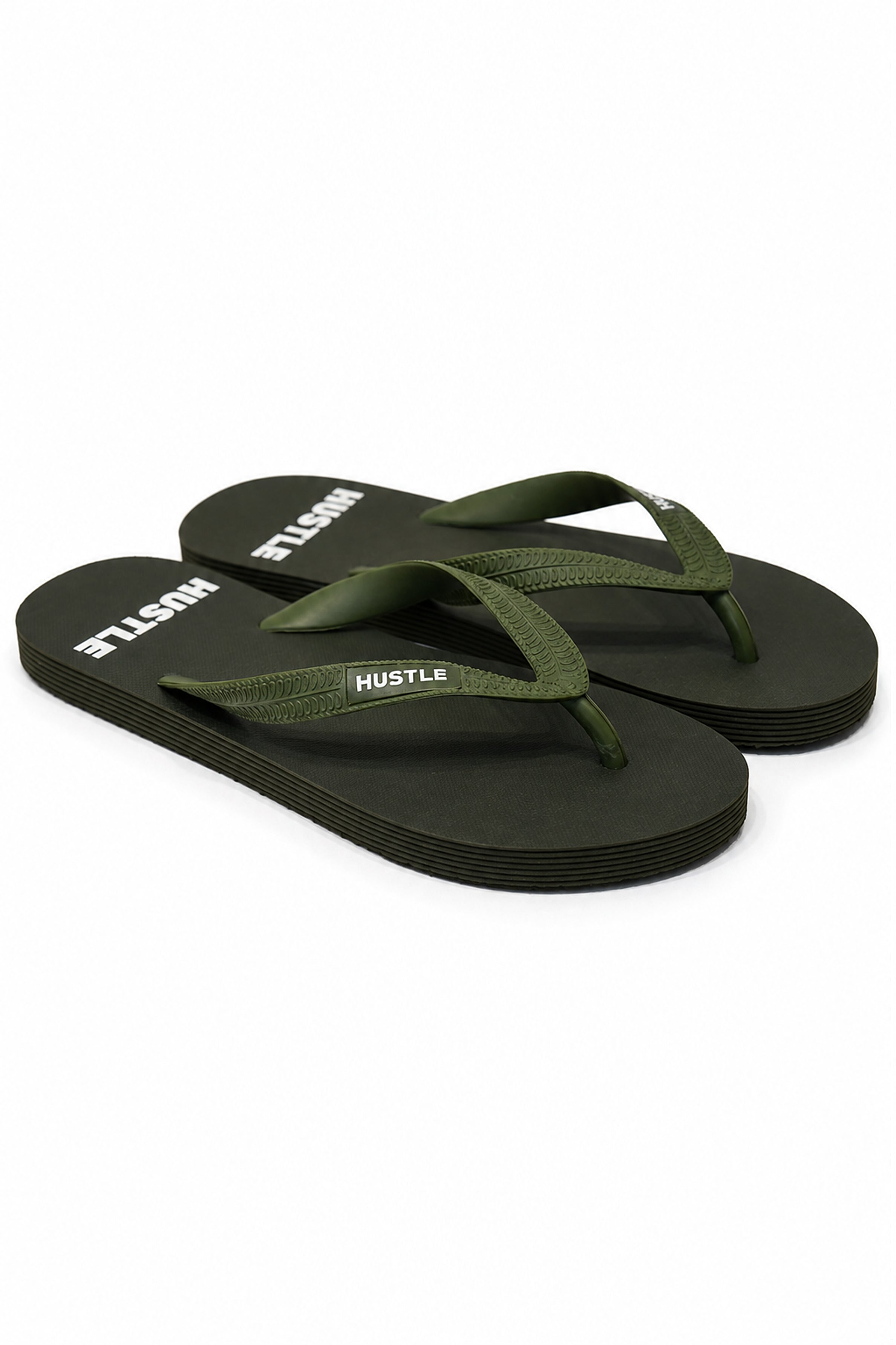 HUSTLE Men's Flip Flops - Green