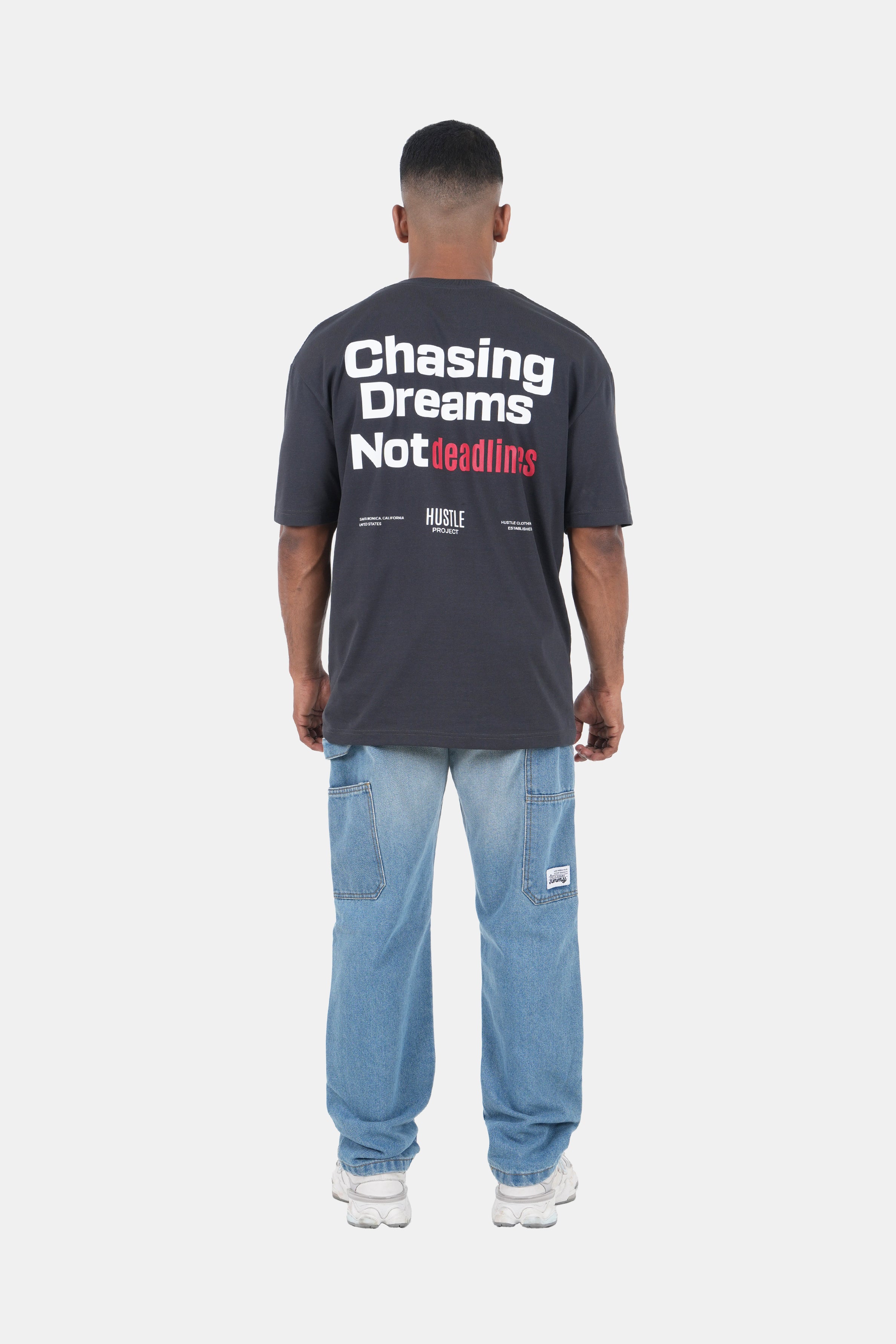 Hustle Jersey Vibes Men's Relax Fit Printed T-Shirt