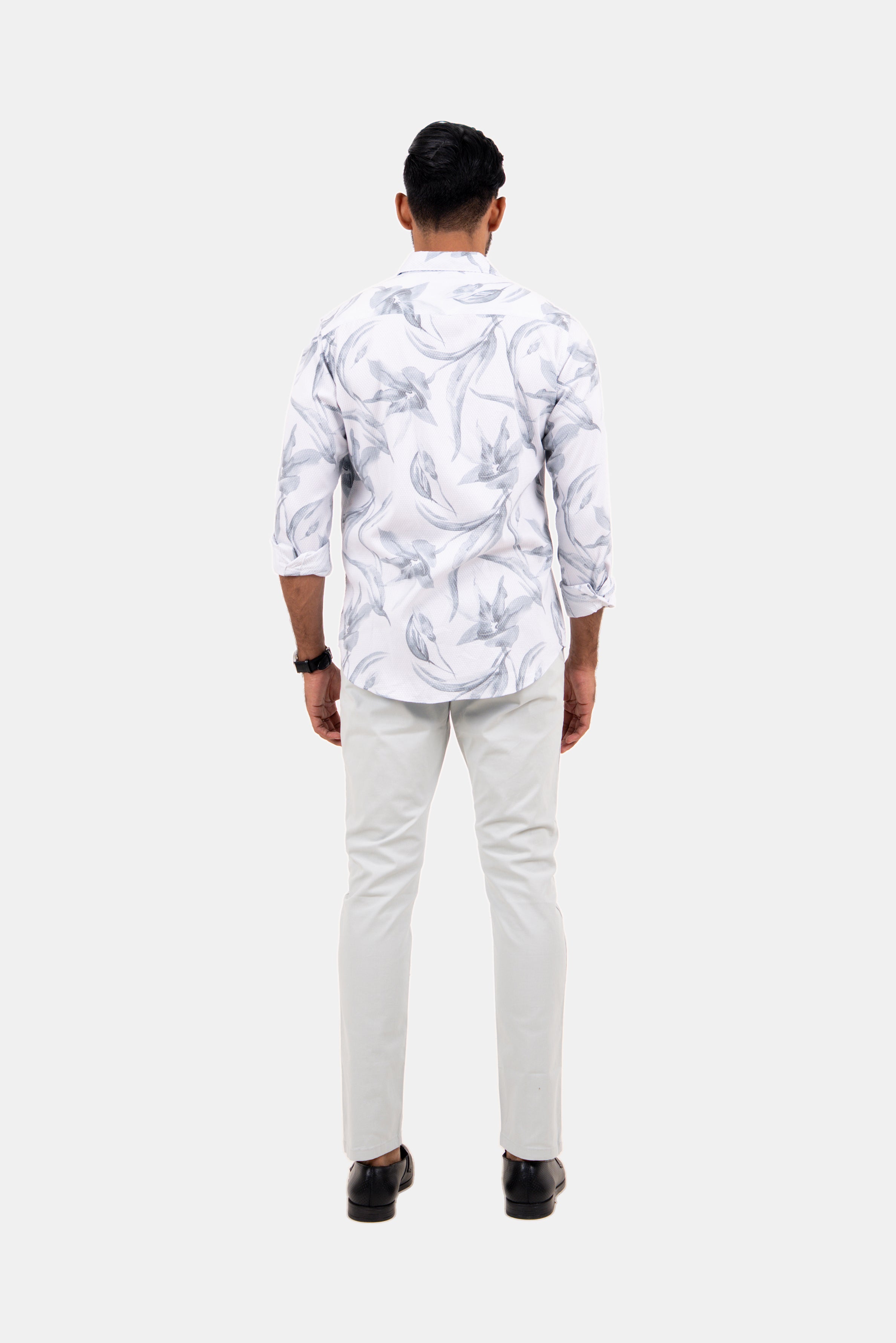 King Street Men's Casual Printed Shirt