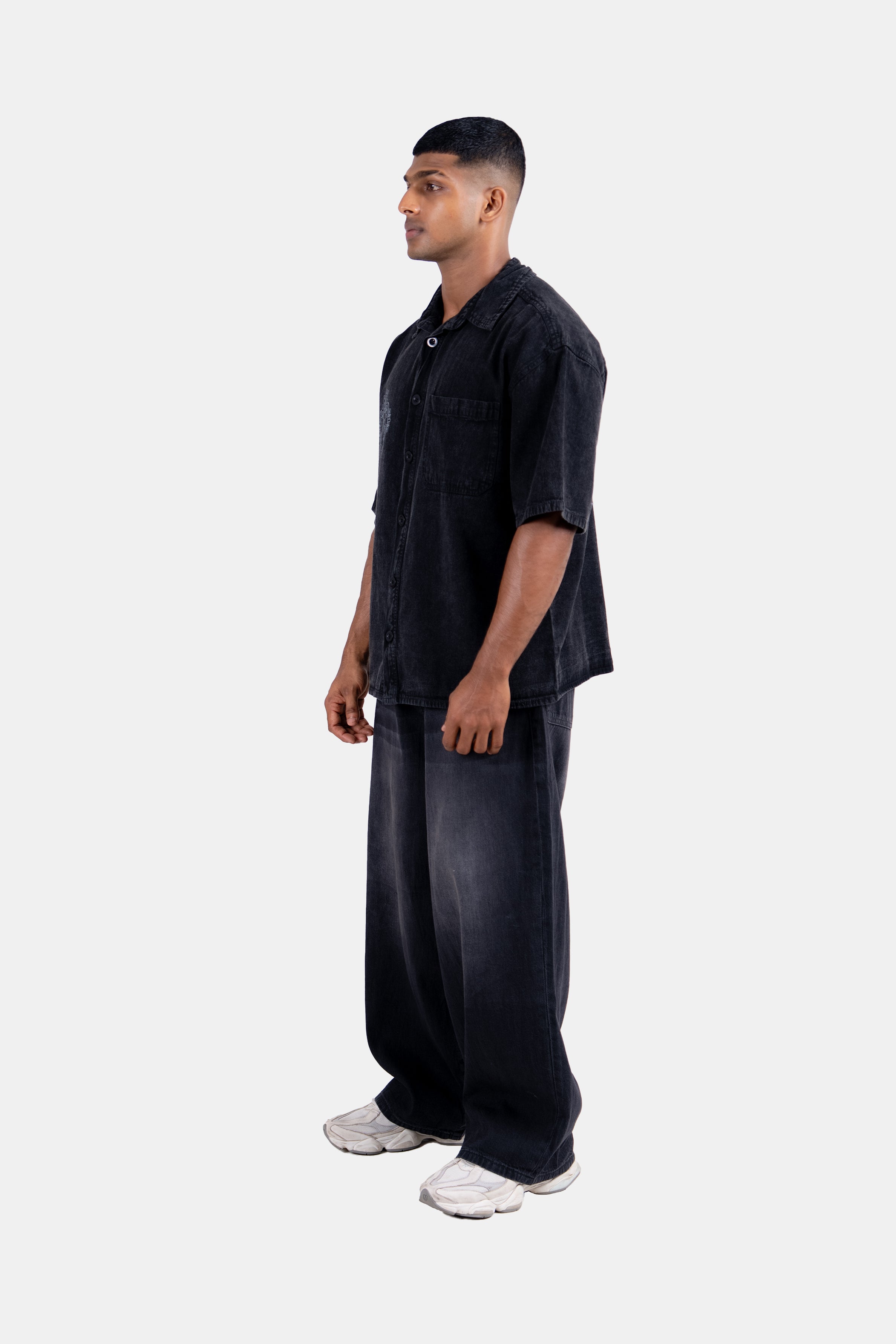 HUSTLE Men's Denim Shirt