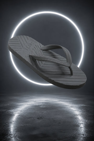 HUSTLE Men's  Flip Flops - Grey