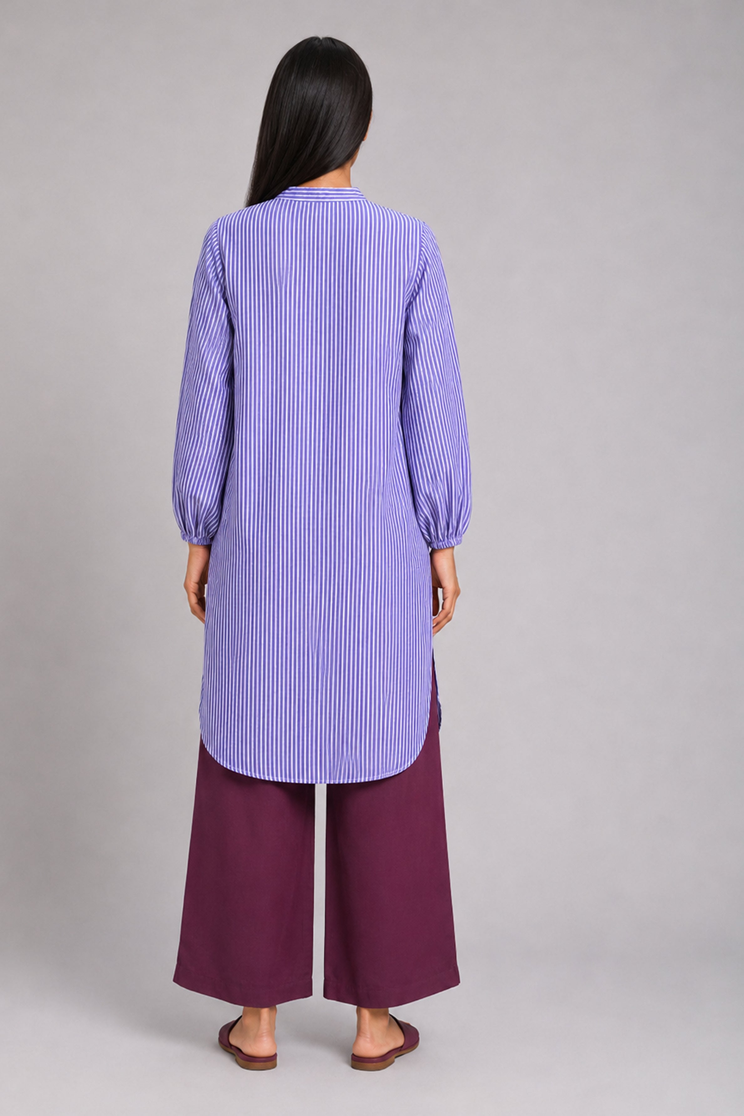 HADA Women's Casual Printed Kurta - Purple