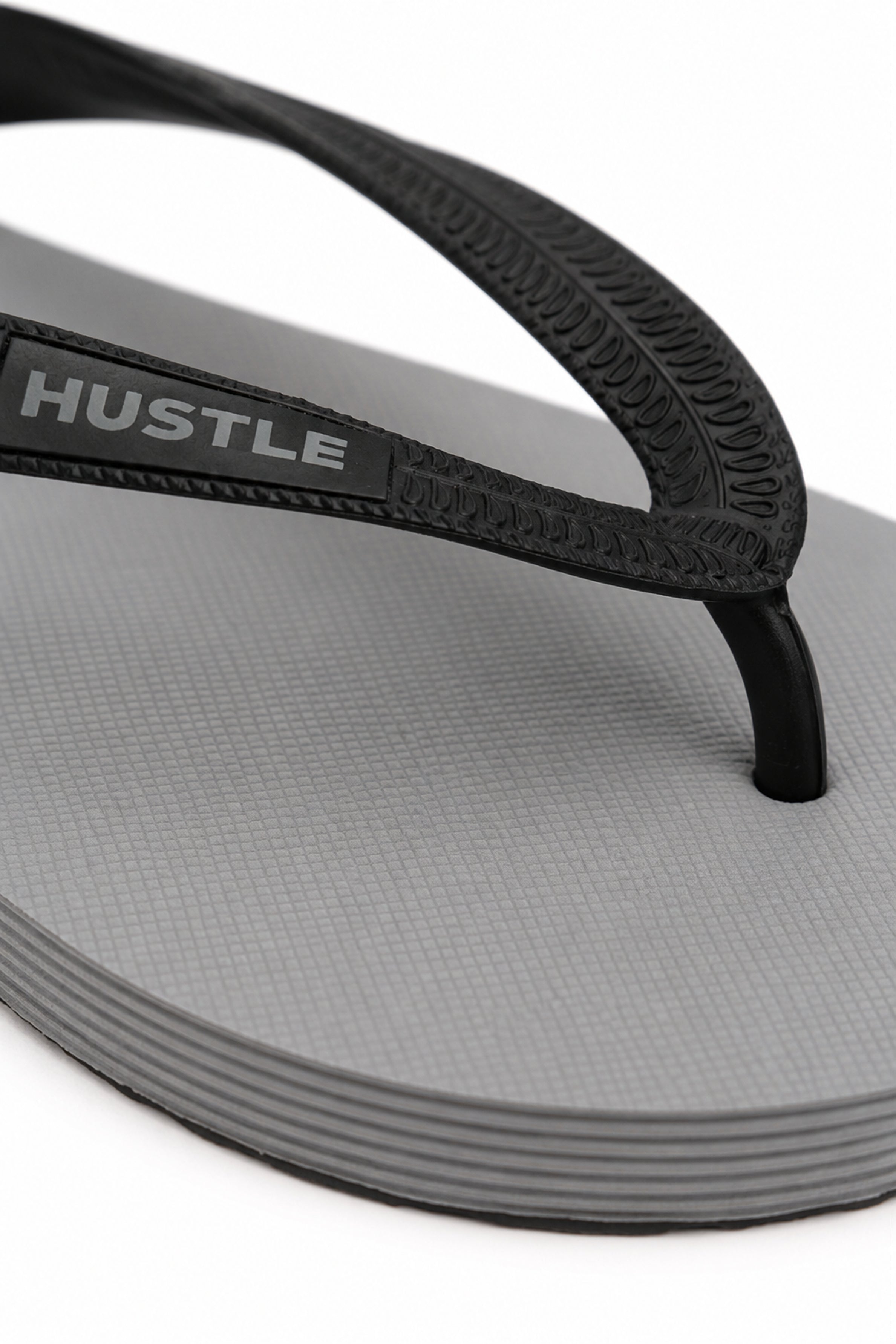 HUSTLE Men's  Flip Flops - Grey