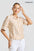 ANDRIANA Women's Striped Formal Blouse