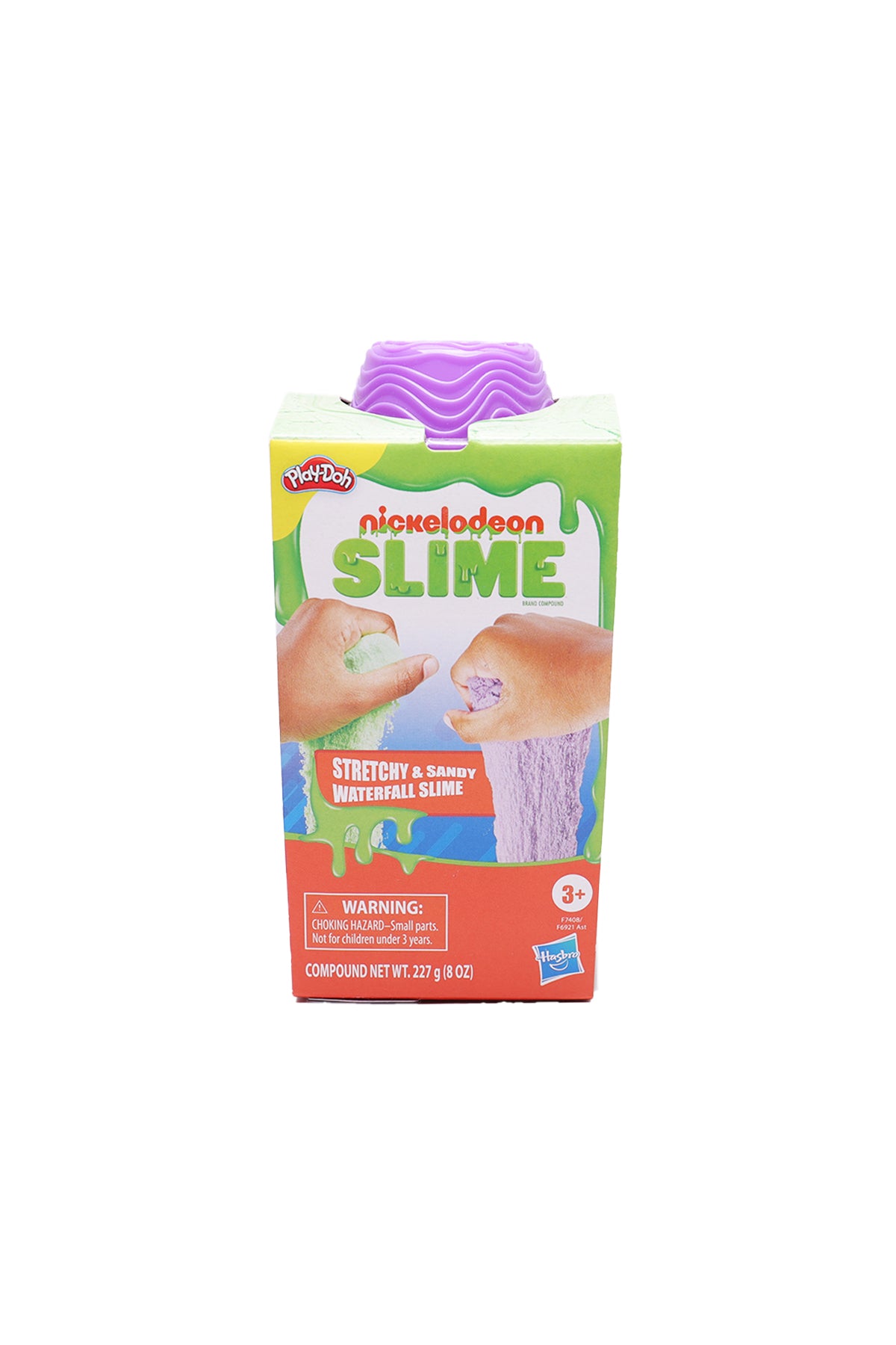 Play-doh Nickelodeon Stretchy & Sandy Waterfall Slime (Lilac & Green)