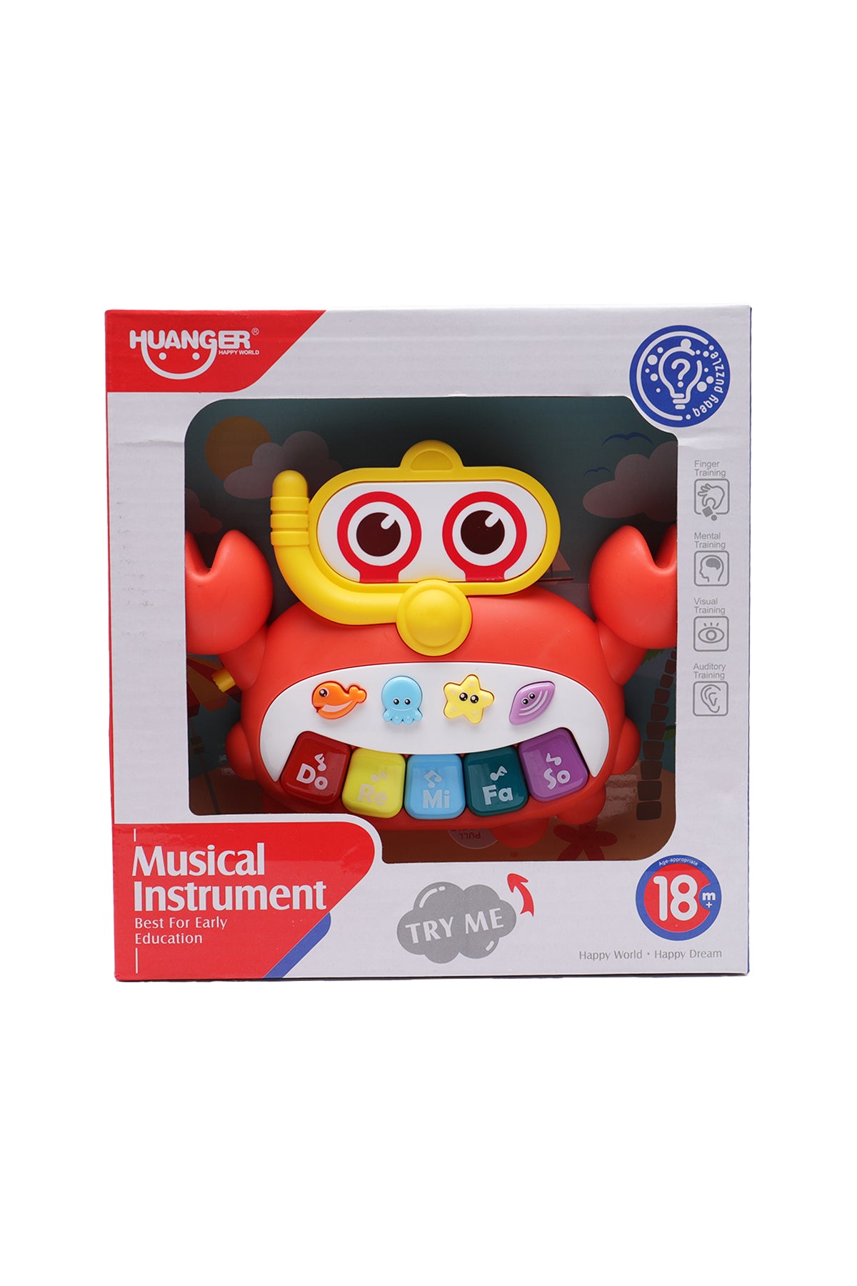 Huanger Baby Musical & Light Crab Piano