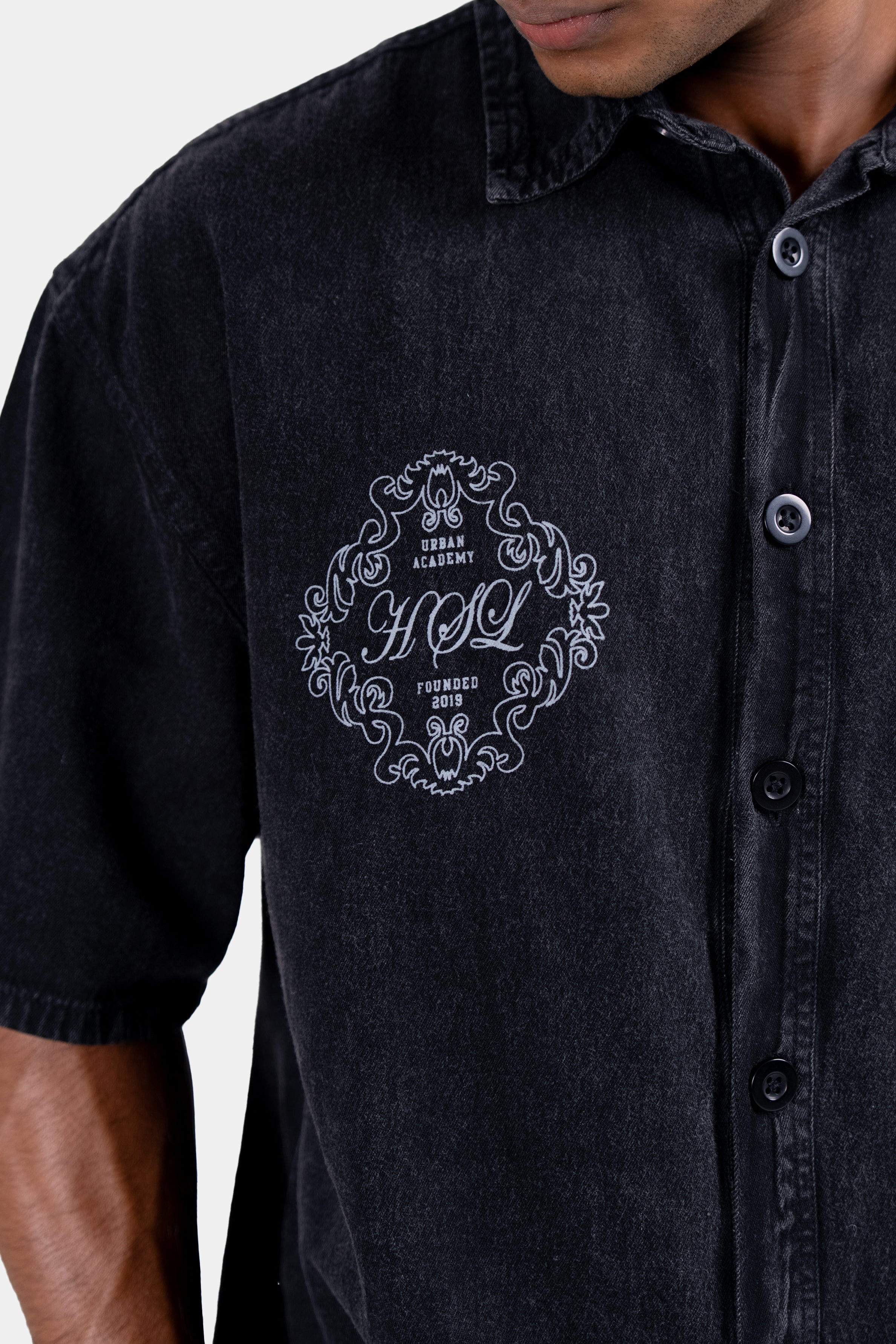 HUSTLE Men's Denim Shirt