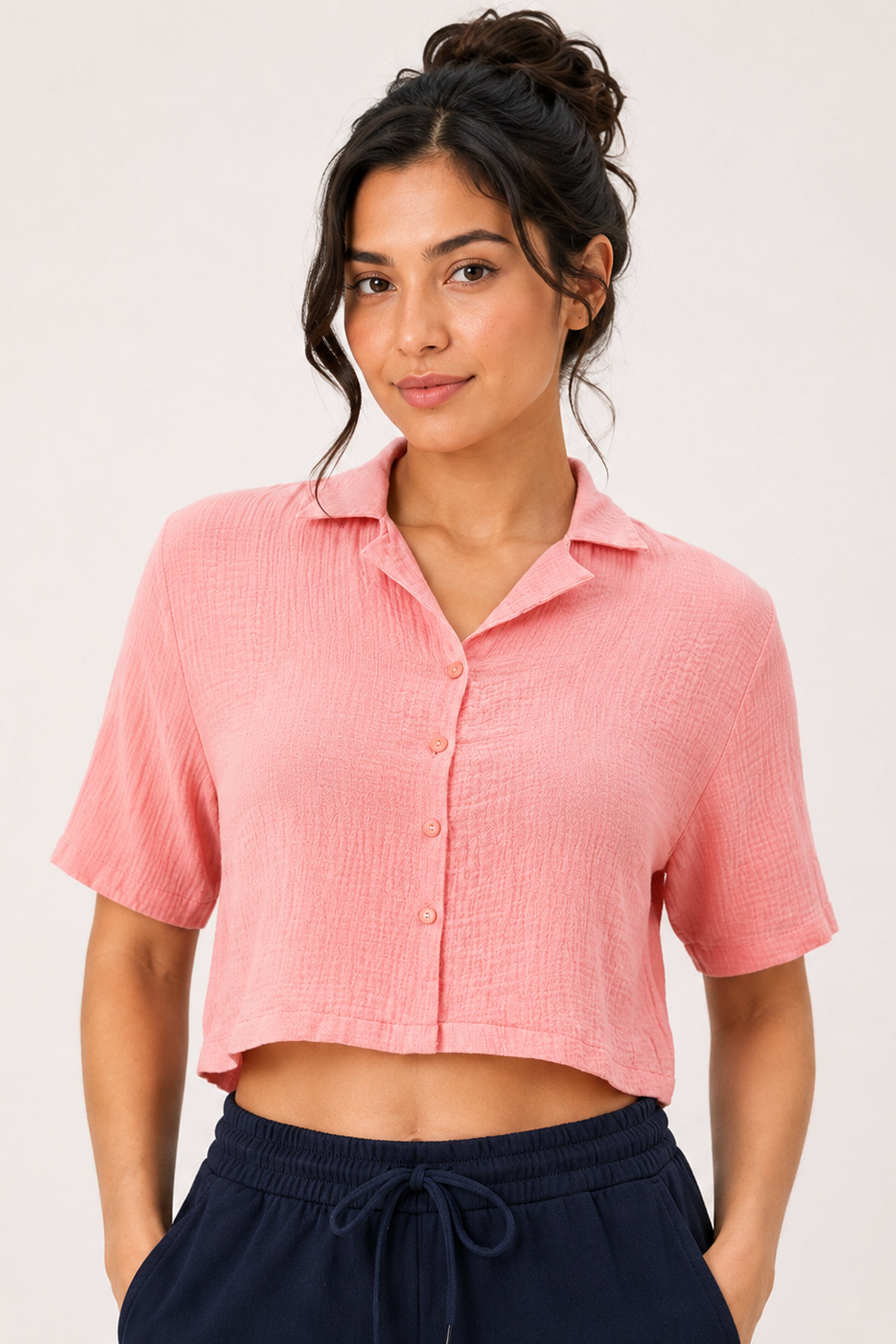MODANO Casual Top - Peach