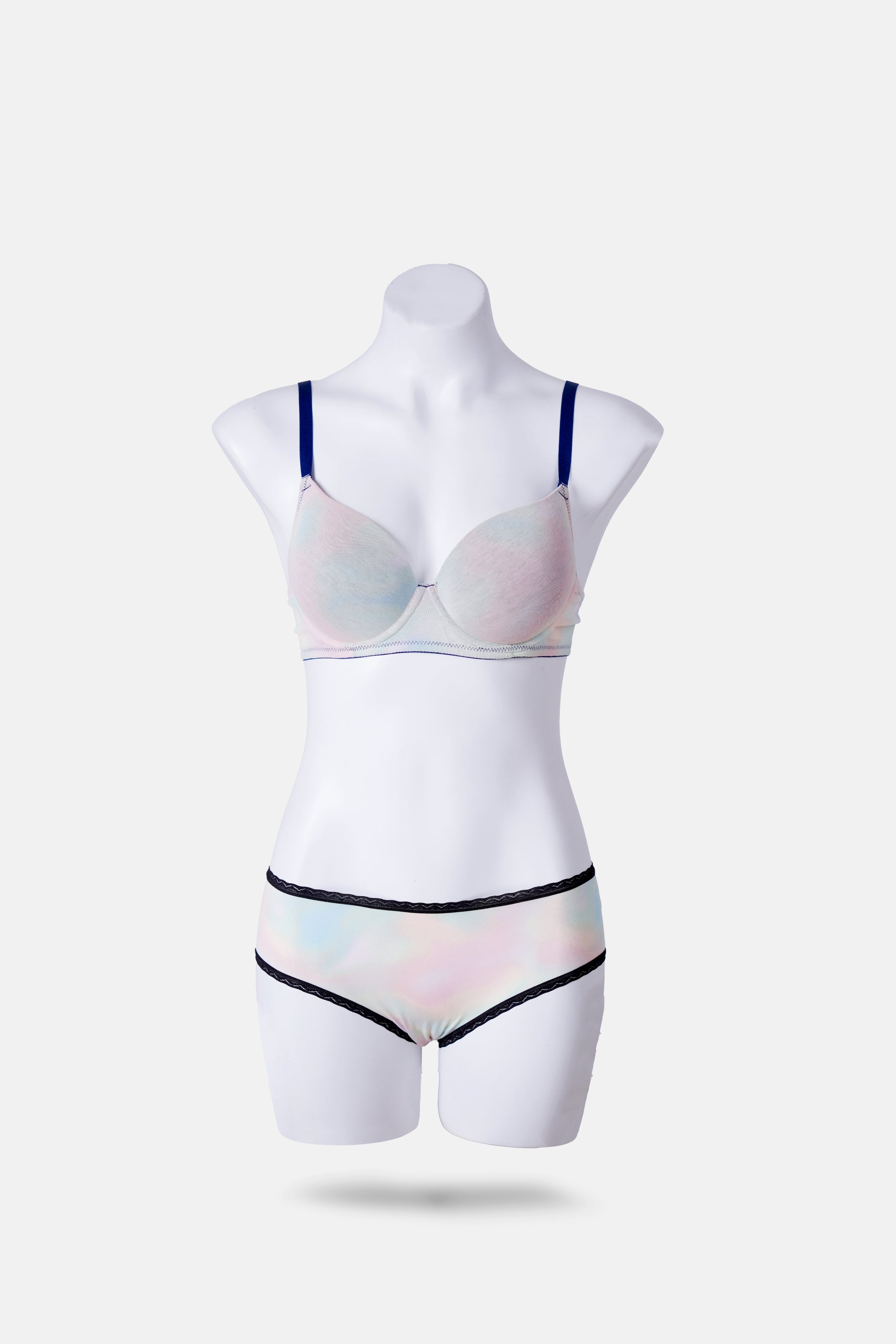 Envogue Green Padded Printed Bra