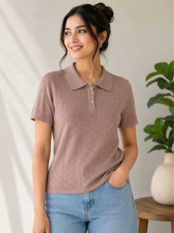 MODANO Regular T-Shirt - Peach
