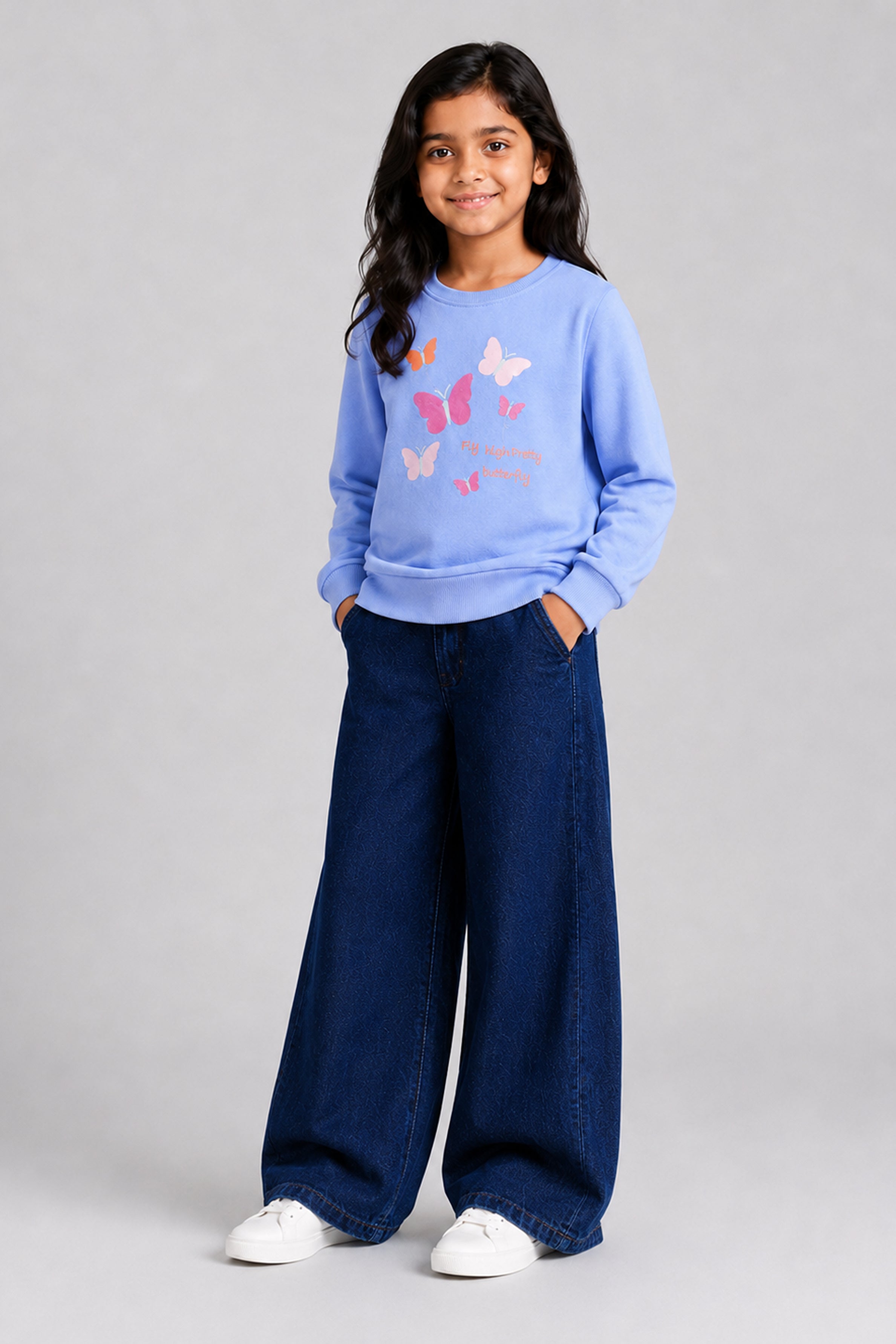 LITTLE MODANO Kids' Purple Long-Sleeve Tee