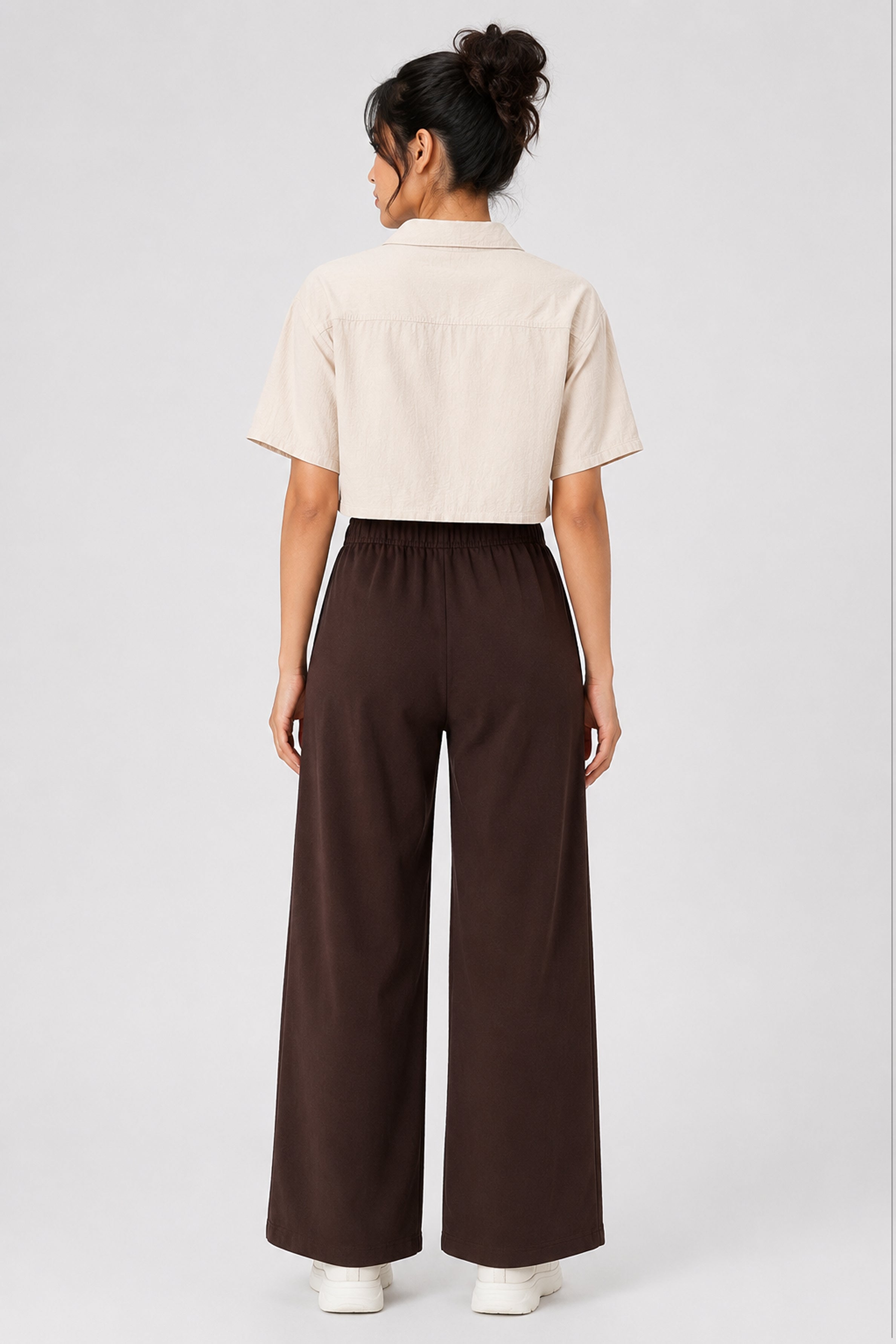 Modano Women's Linen Top - Beige