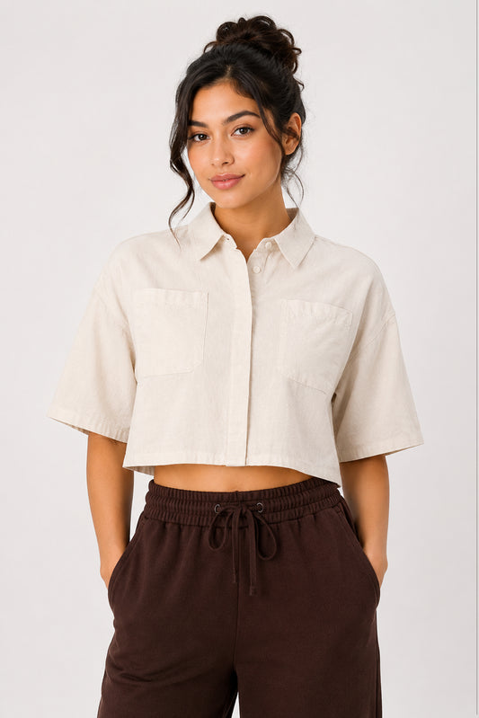 MODANO Women's Beige Top