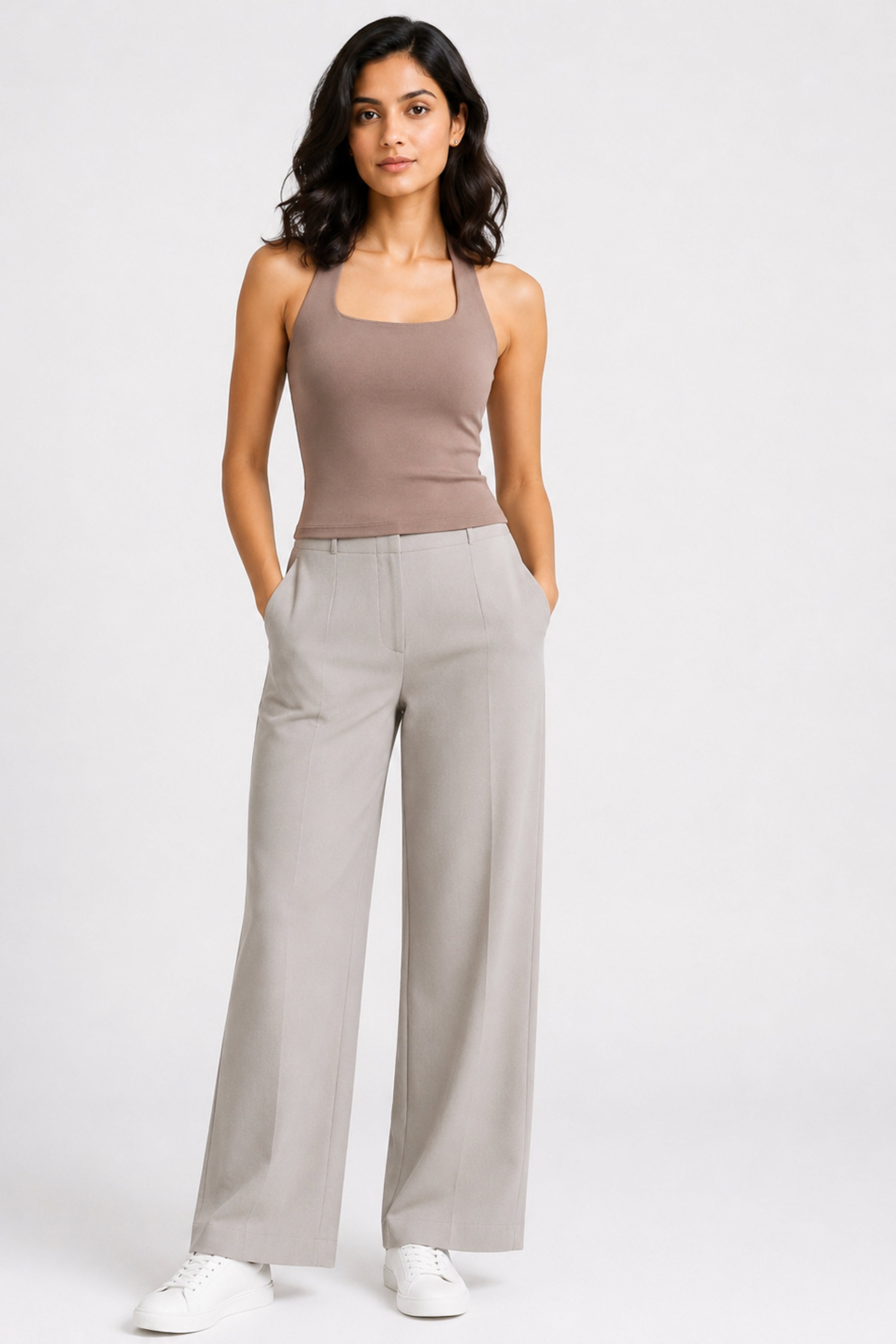 MODANO Casual Top - Brown