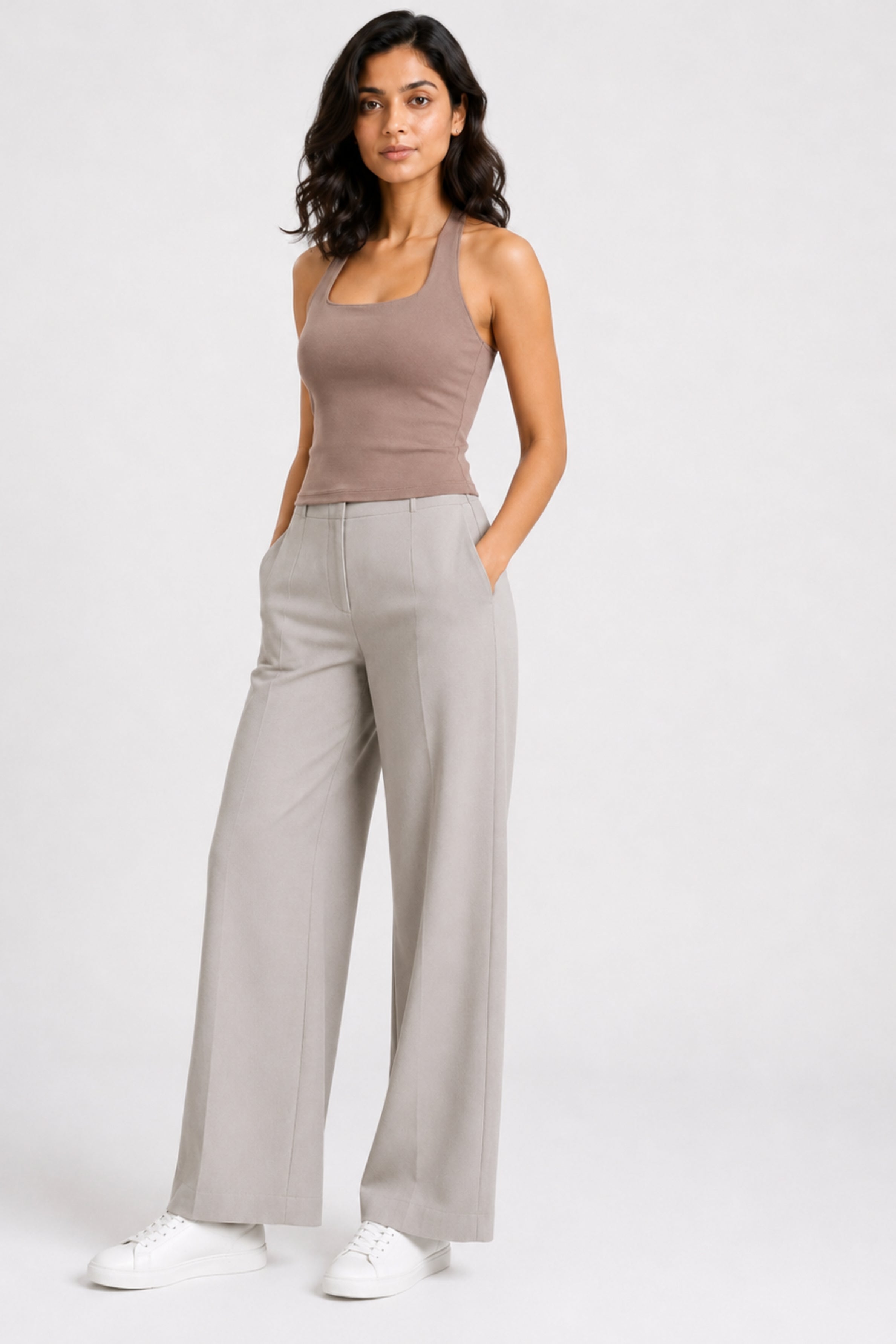 MODANO Casual Top - Brown