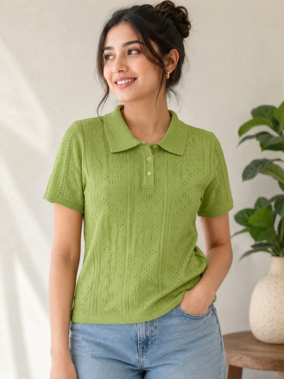 MODANO Regular T-Shirt - Light Green