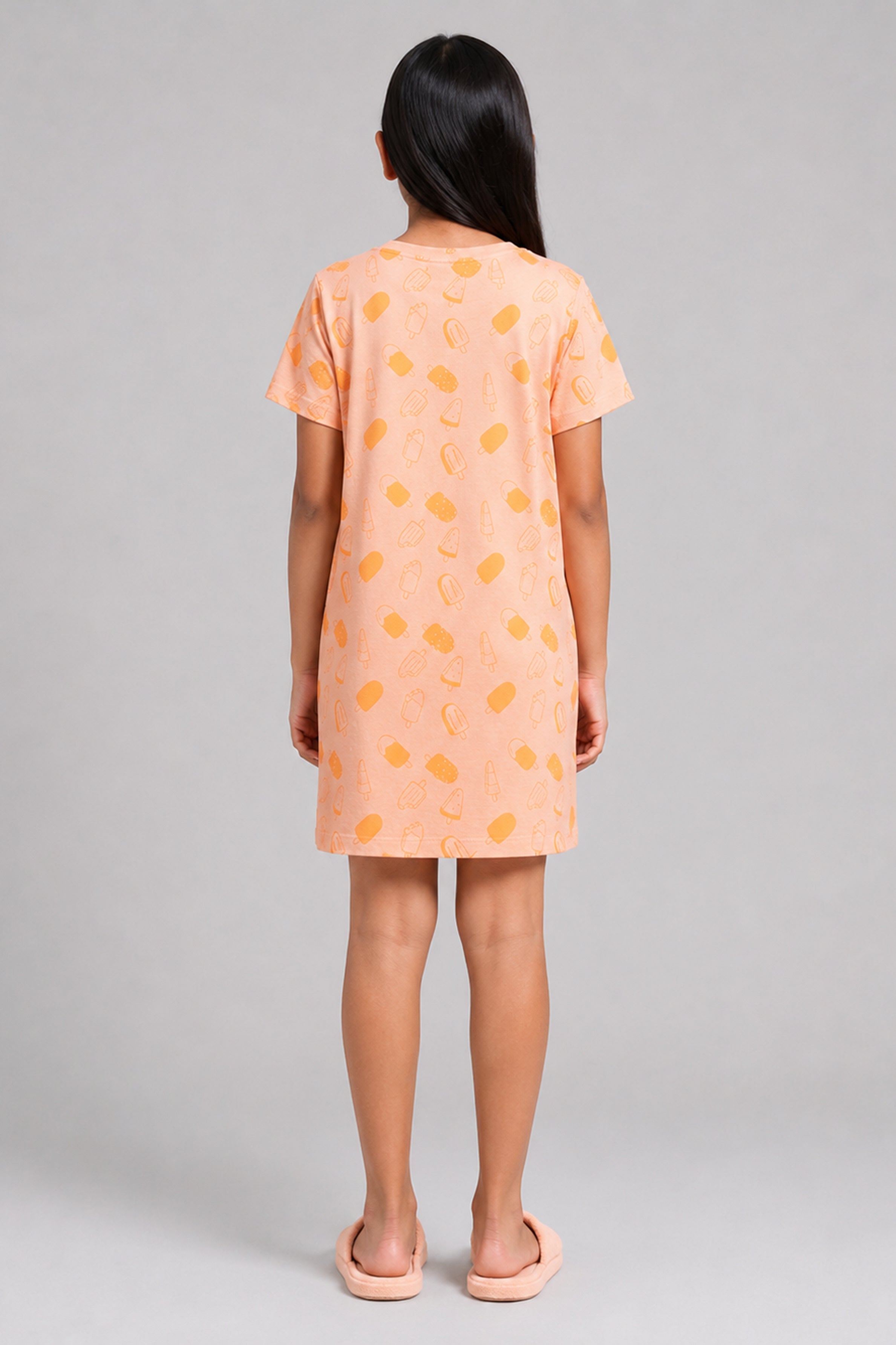 YAWN Kid's Night Dress - Orange