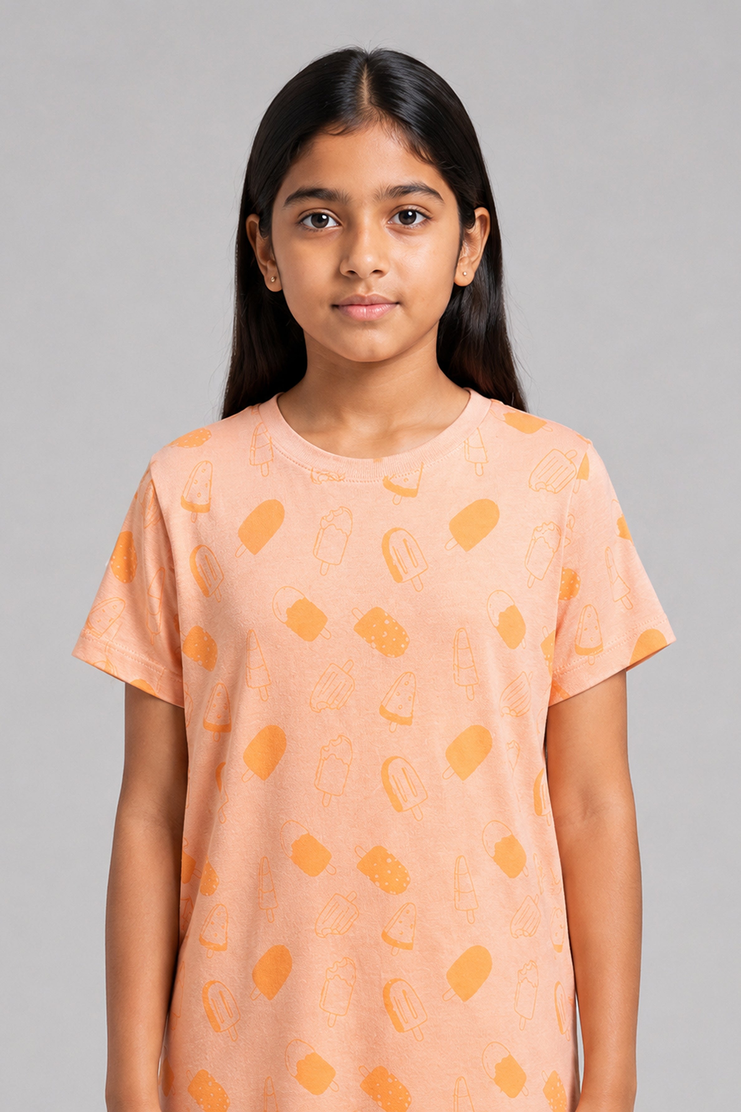 YAWN Kid's Night Dress - Orange