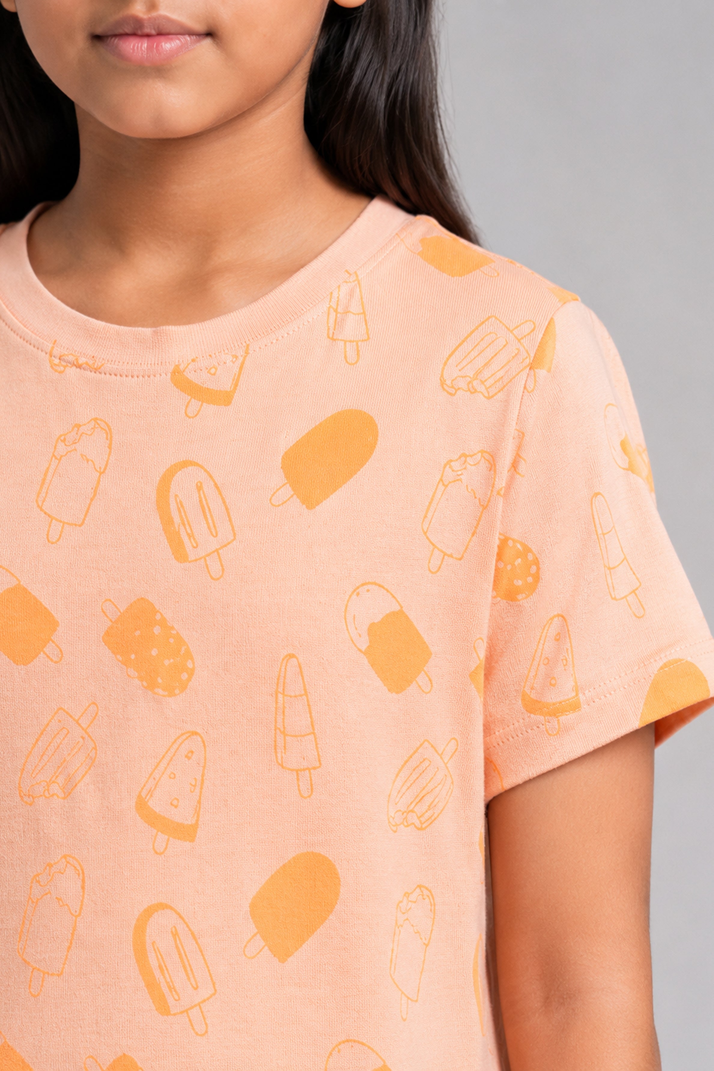 YAWN Kid's Night Dress - Orange