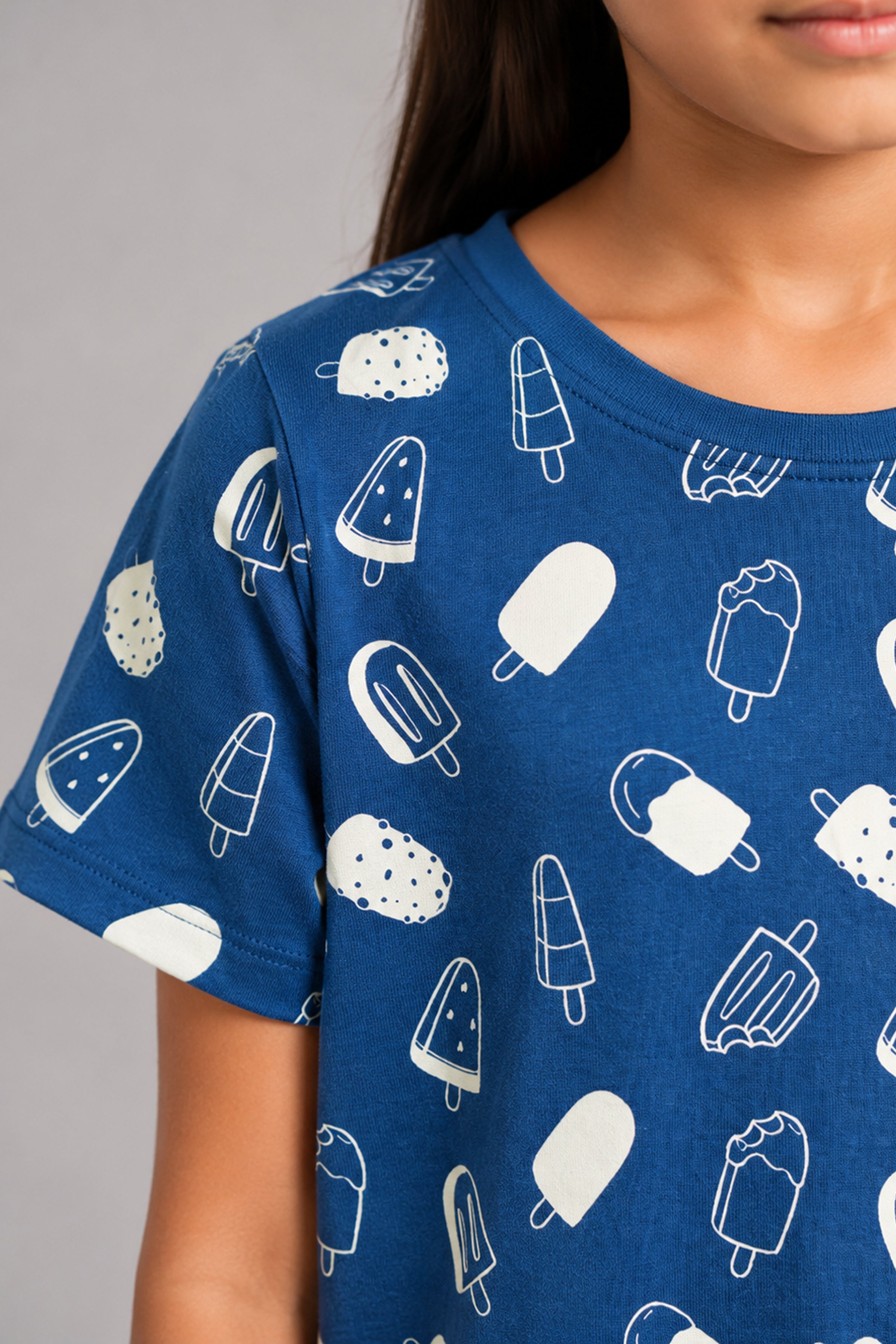 YAWN Kid's Night Dress - Dark Blue