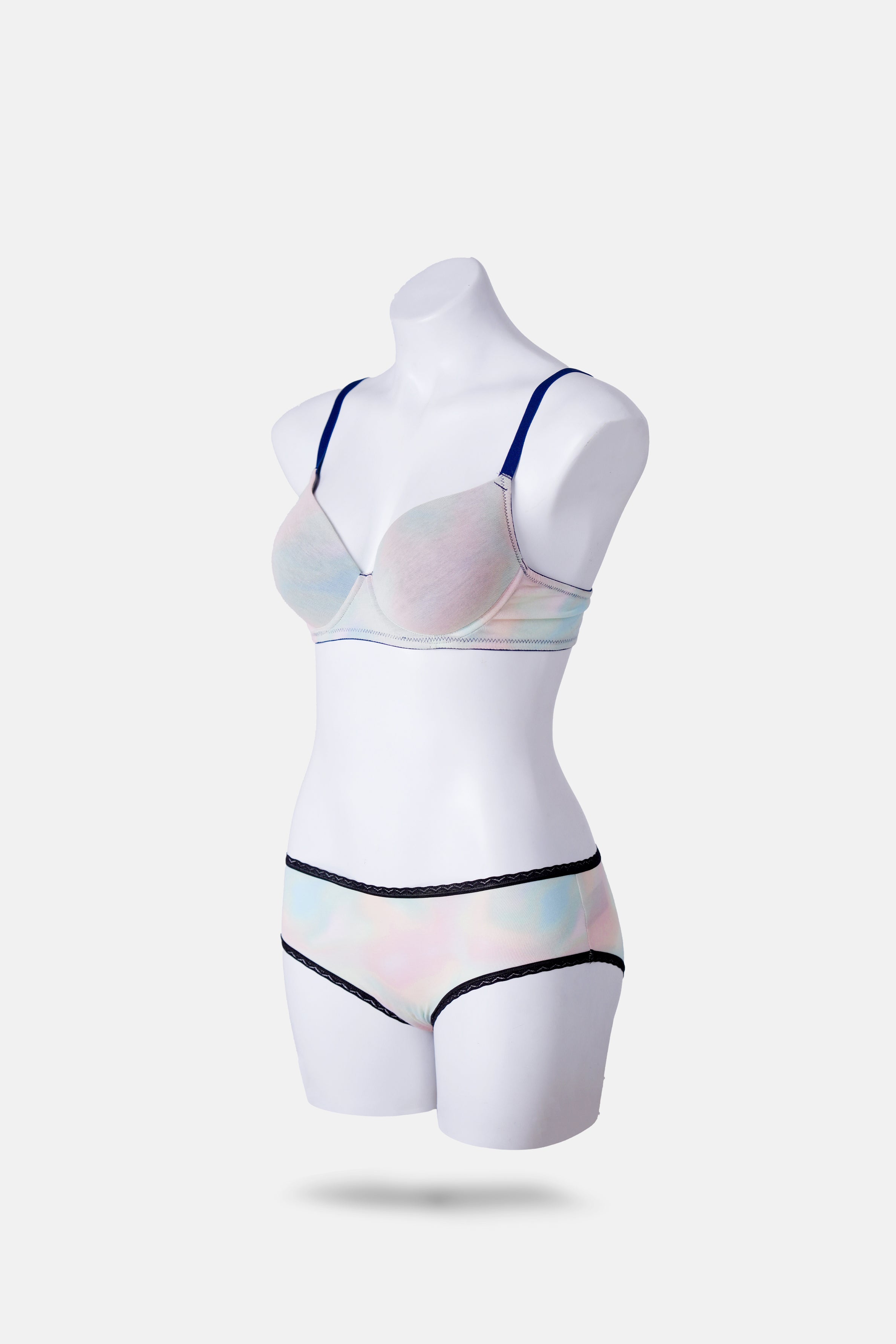 Envogue Green Padded Printed Bra