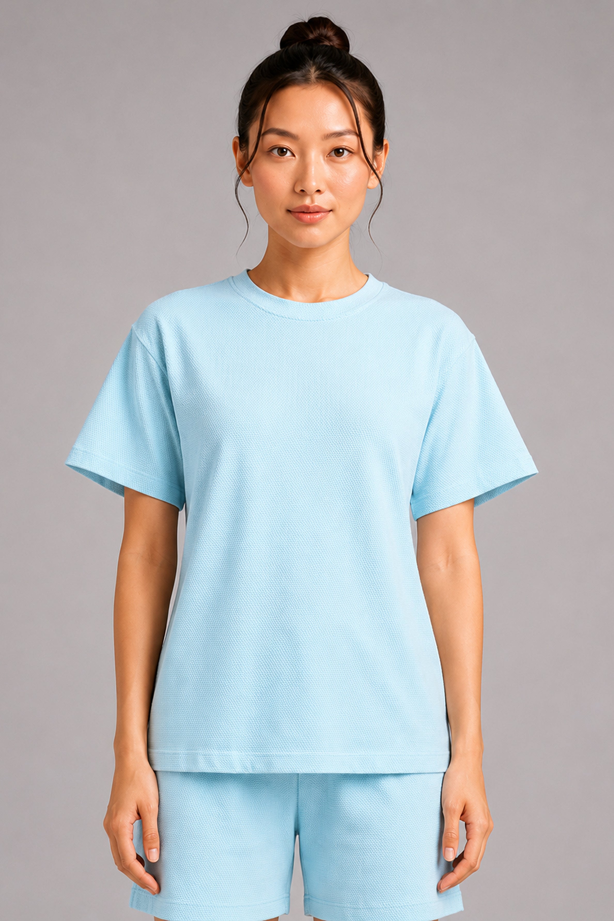 YAWN Women's Pijama 2Pcs Set - Light Blue