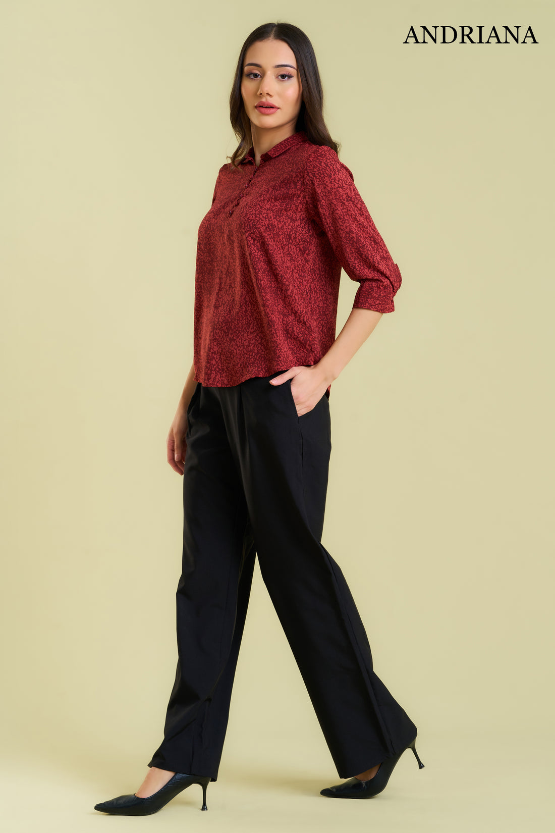 Andriana  Office Ladies Blouse