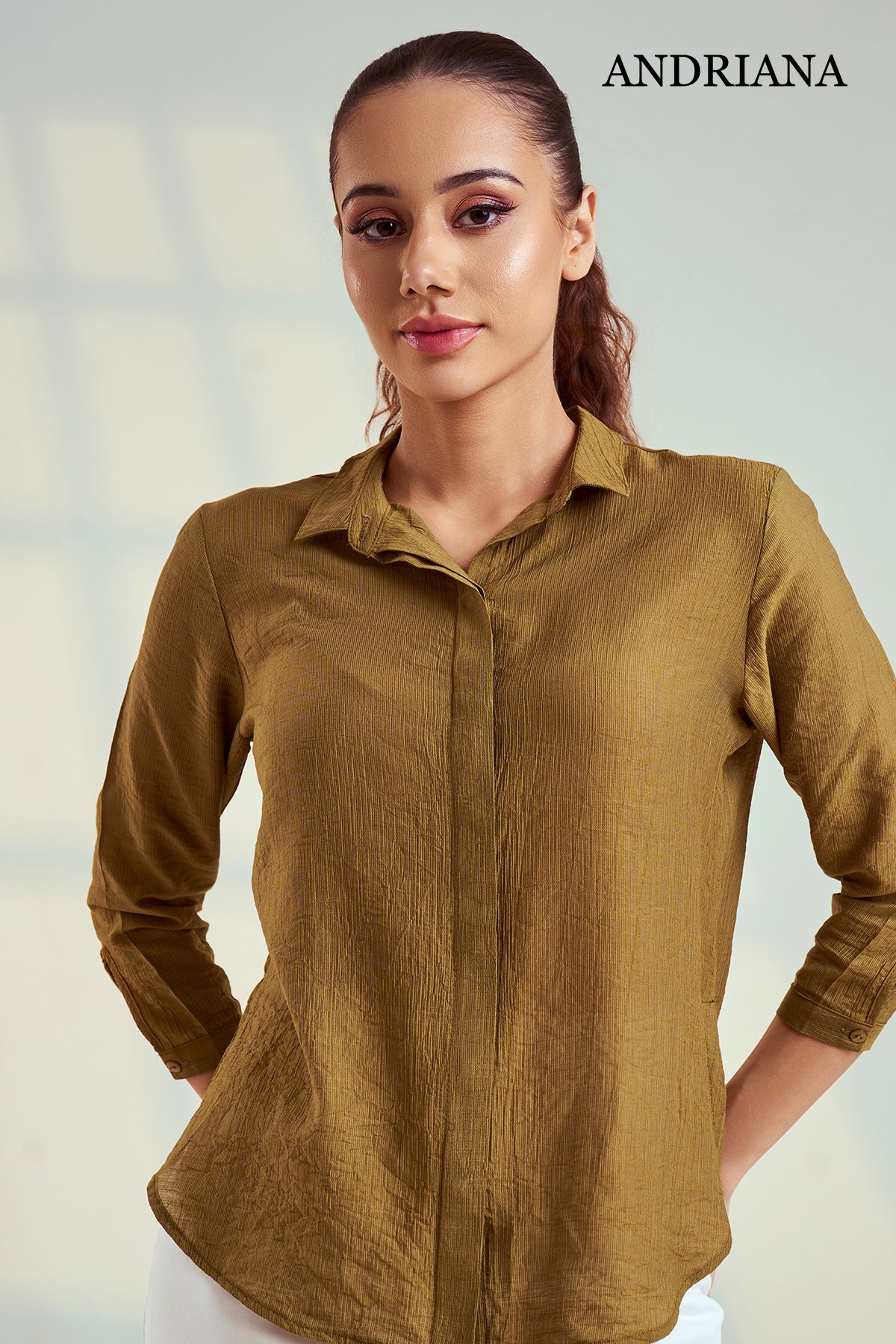 Andriana Women's Office Blouse