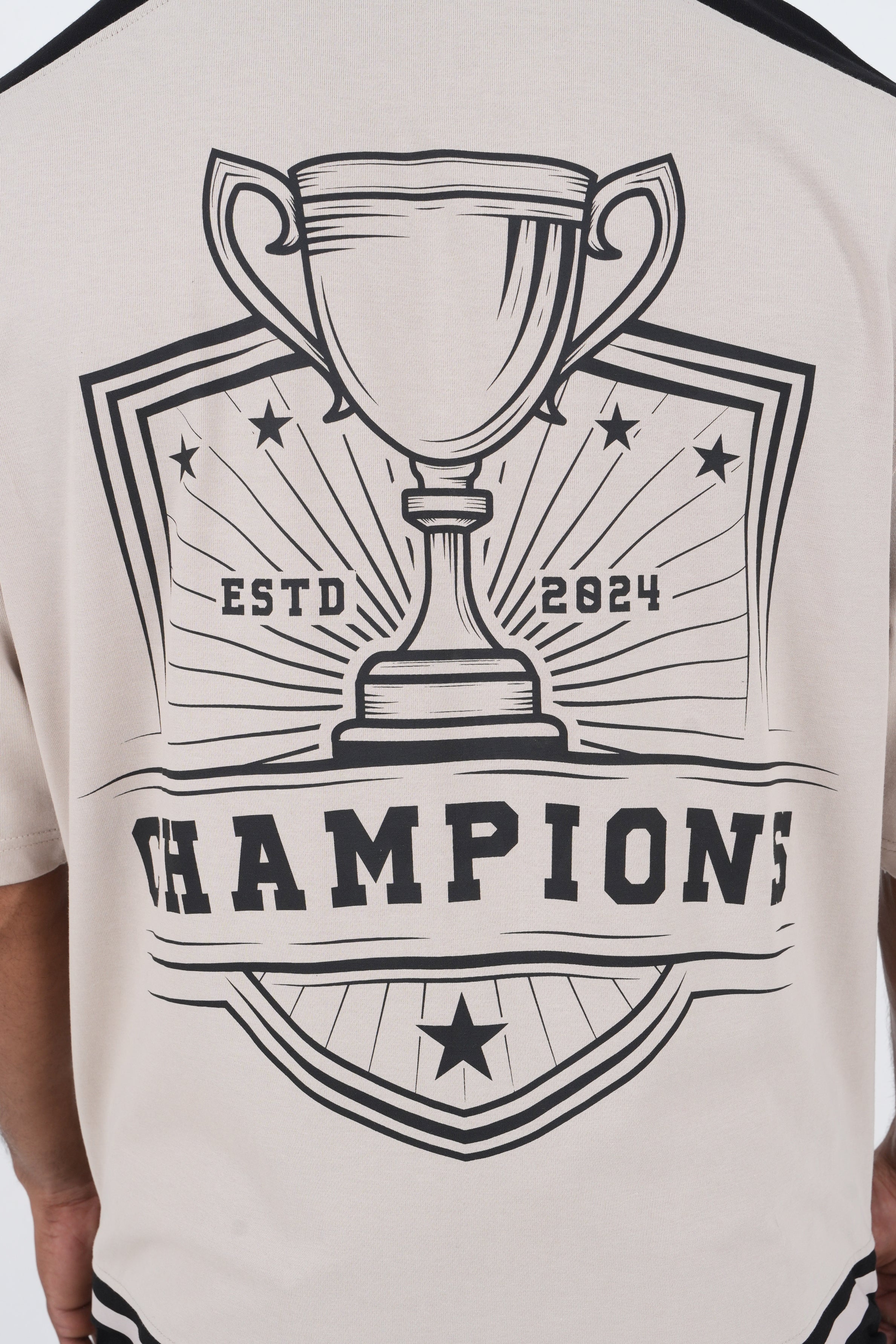 Hustle Jersey Vibes Men's Casual Oversize T-Shirt