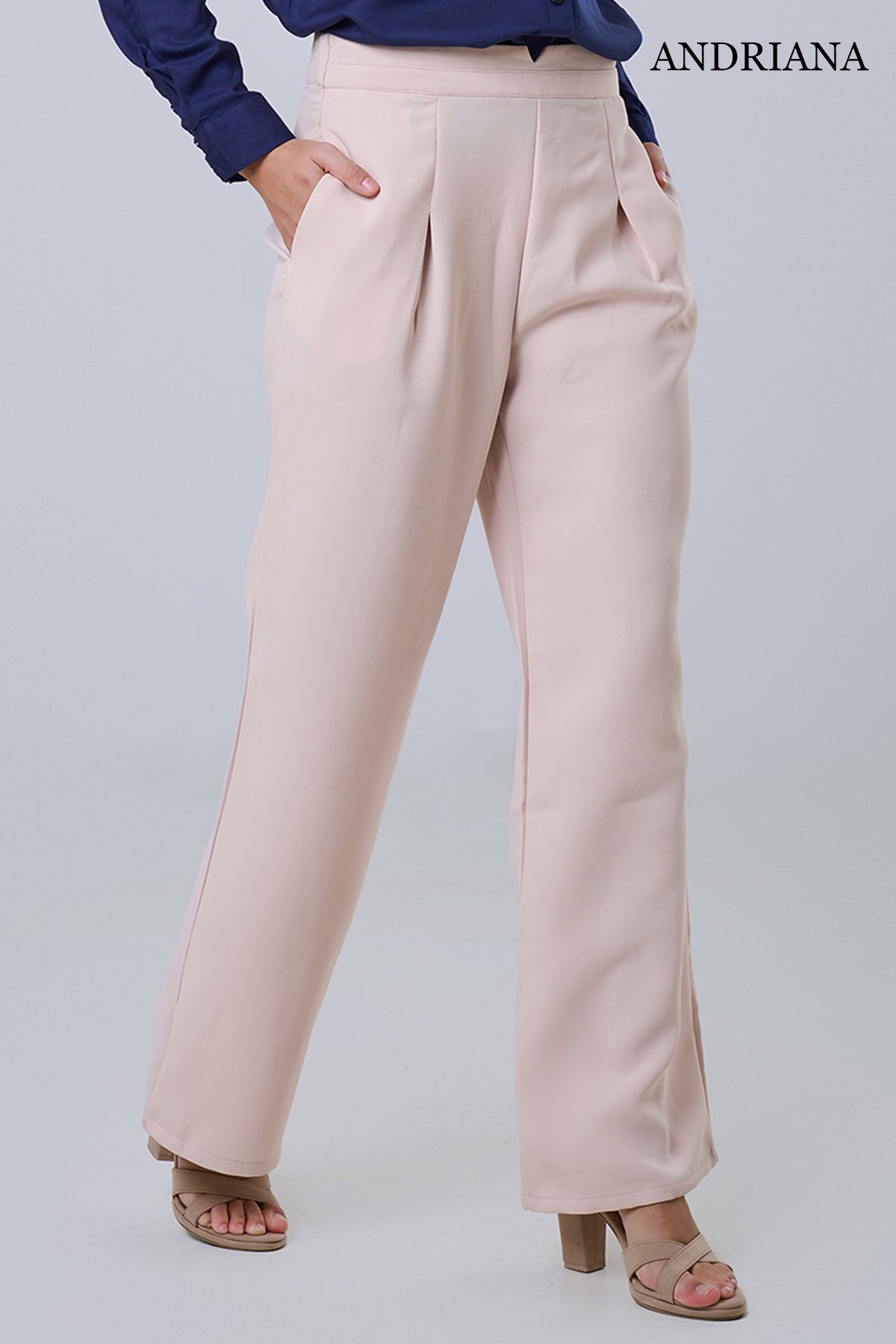 Andriana Elegance Women's Straight Legg Chic Office Pant