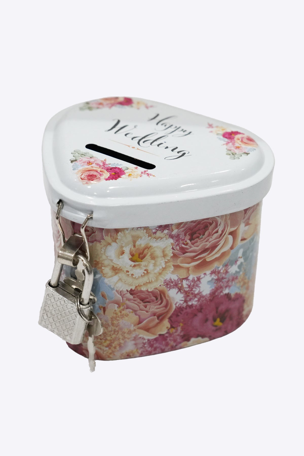 Happy Wedding Coin Bank (The Color May Vary Depending on Availability)