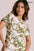 ANDRIANA Women's Printed Formal Blouse