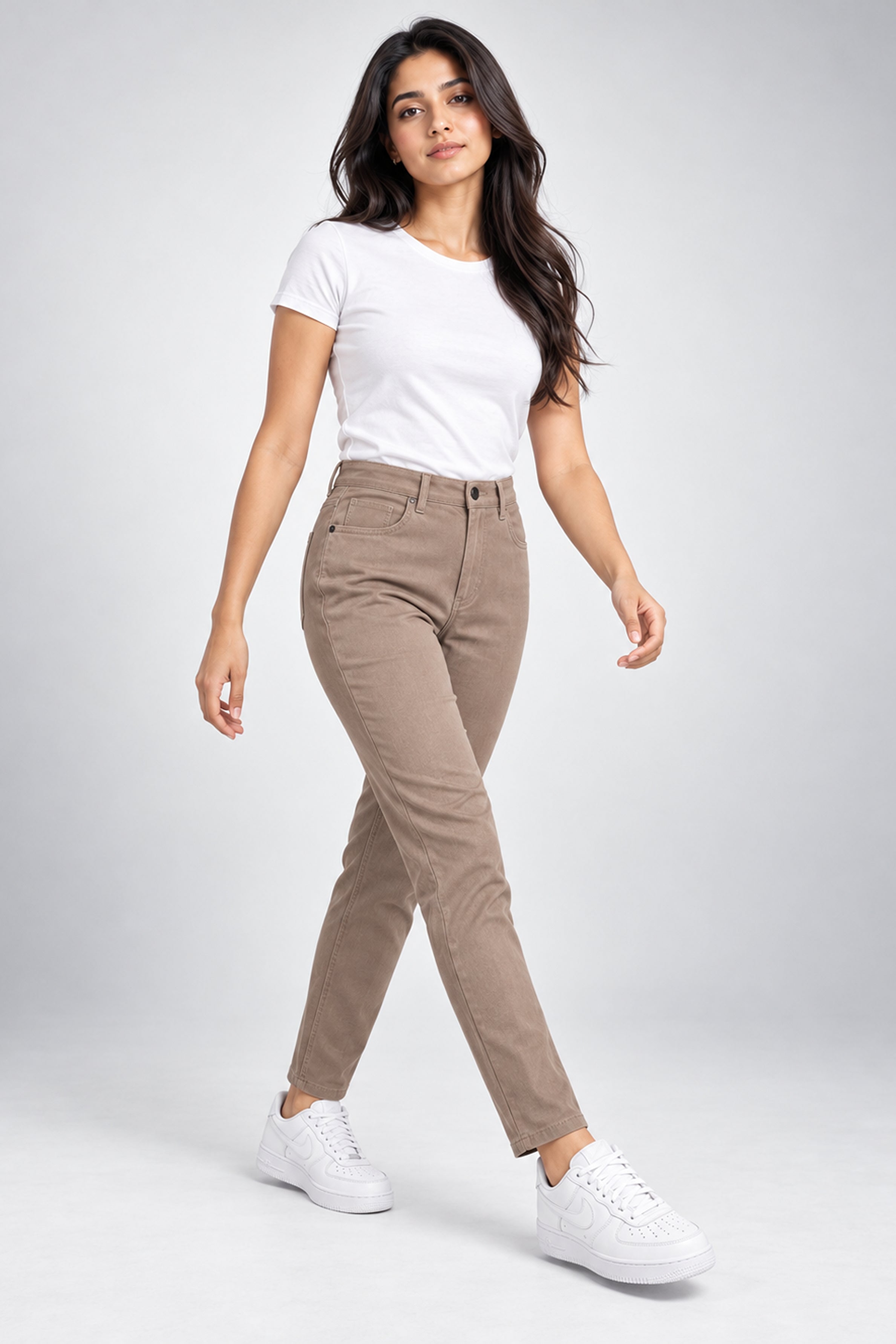 MODANO Women’s Casual Jegging - Brown