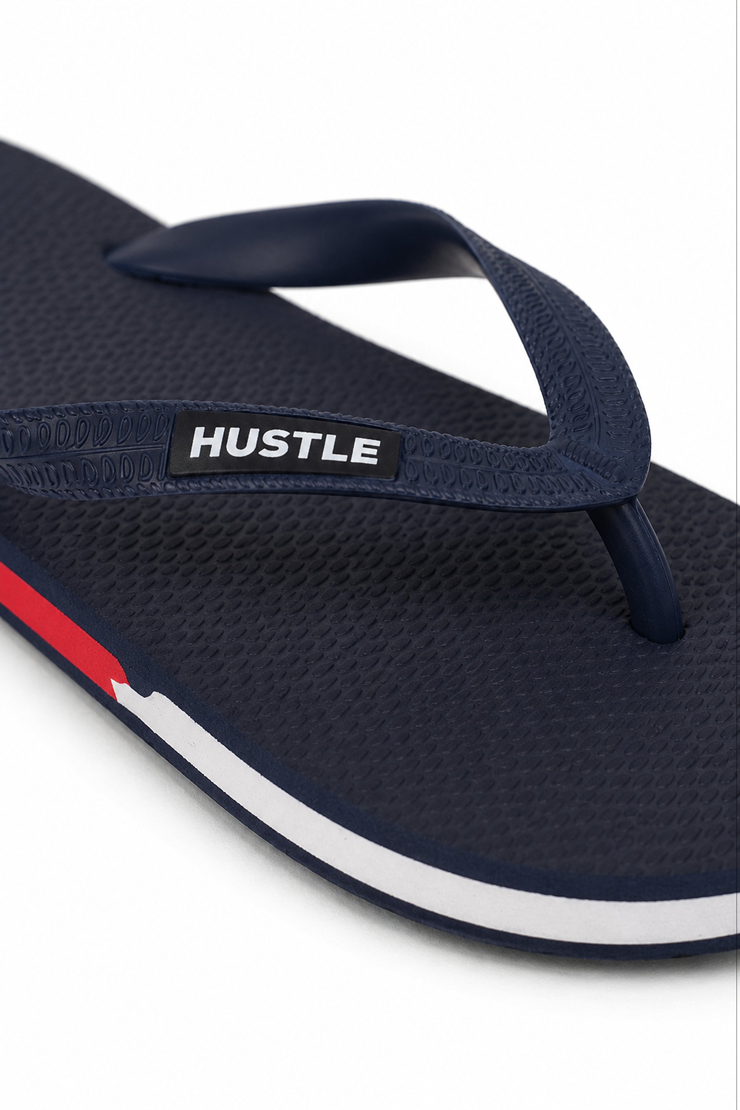 HUSTLE Men's Blue Flip Flops