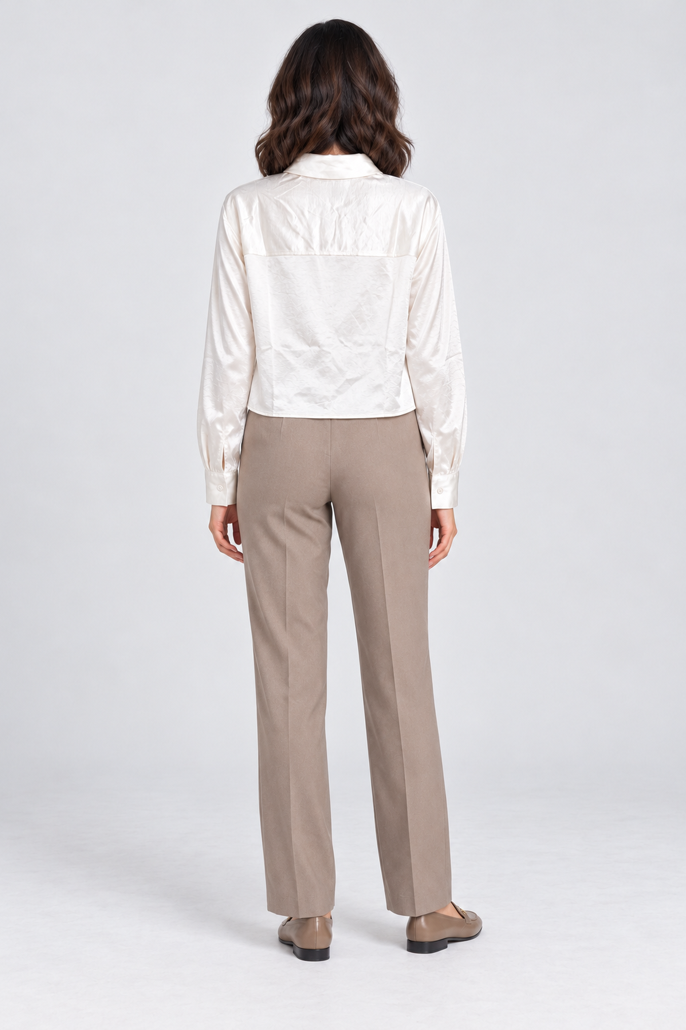 FOREVER 21 Women's Formal Regular Blouse - Cream